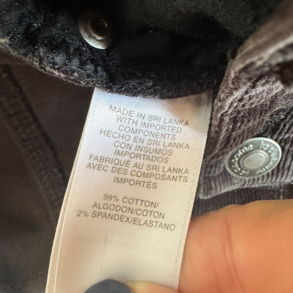 Liz Claiborne Liz Claiborne Sloane Black Corduroy Pants – Size 8 Size 30" / US 8 / IT 44 - 7 Thumbnail
