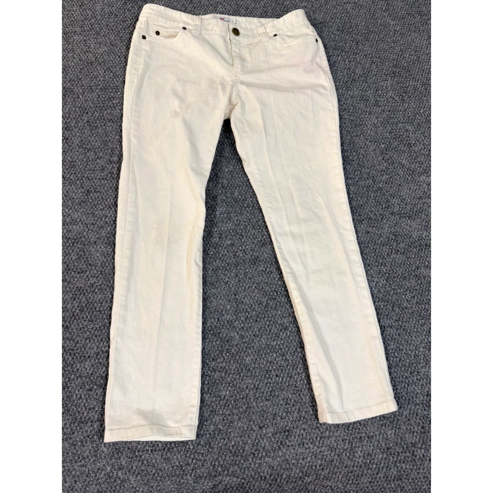 Vineyard Vines Vineyard Vines Jeans Womens 8 White Straight Leg Casual Stretch Preppy Jeans White 8 Womens Mens? Size 30" / US 8 / IT 44 - 2 Thumbnail