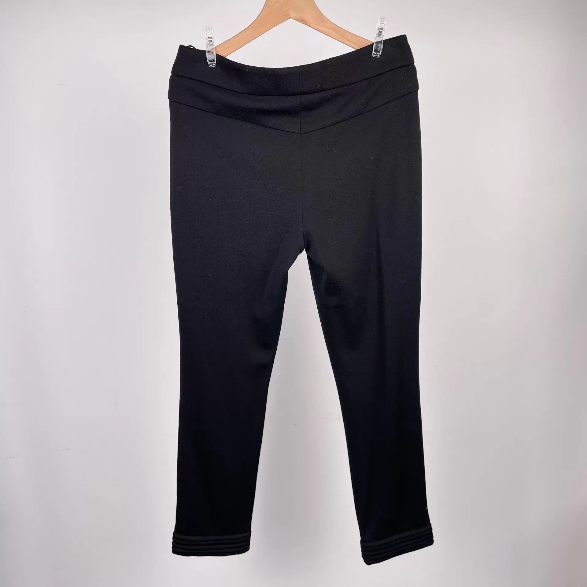 Chanel Chanel Black Cotton Dress Pants 36 Size 26" / US 2 / IT 38 - 2 Thumbnail
