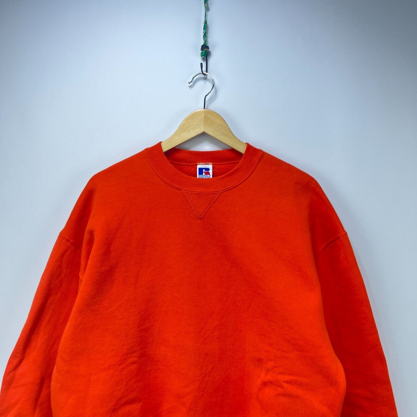 Russell Athletic × Vintage Vintage '90s Russell Athletic Orange Blank XL Made in USA Size US XL / EU 56 / 4 - 2 Thumbnail