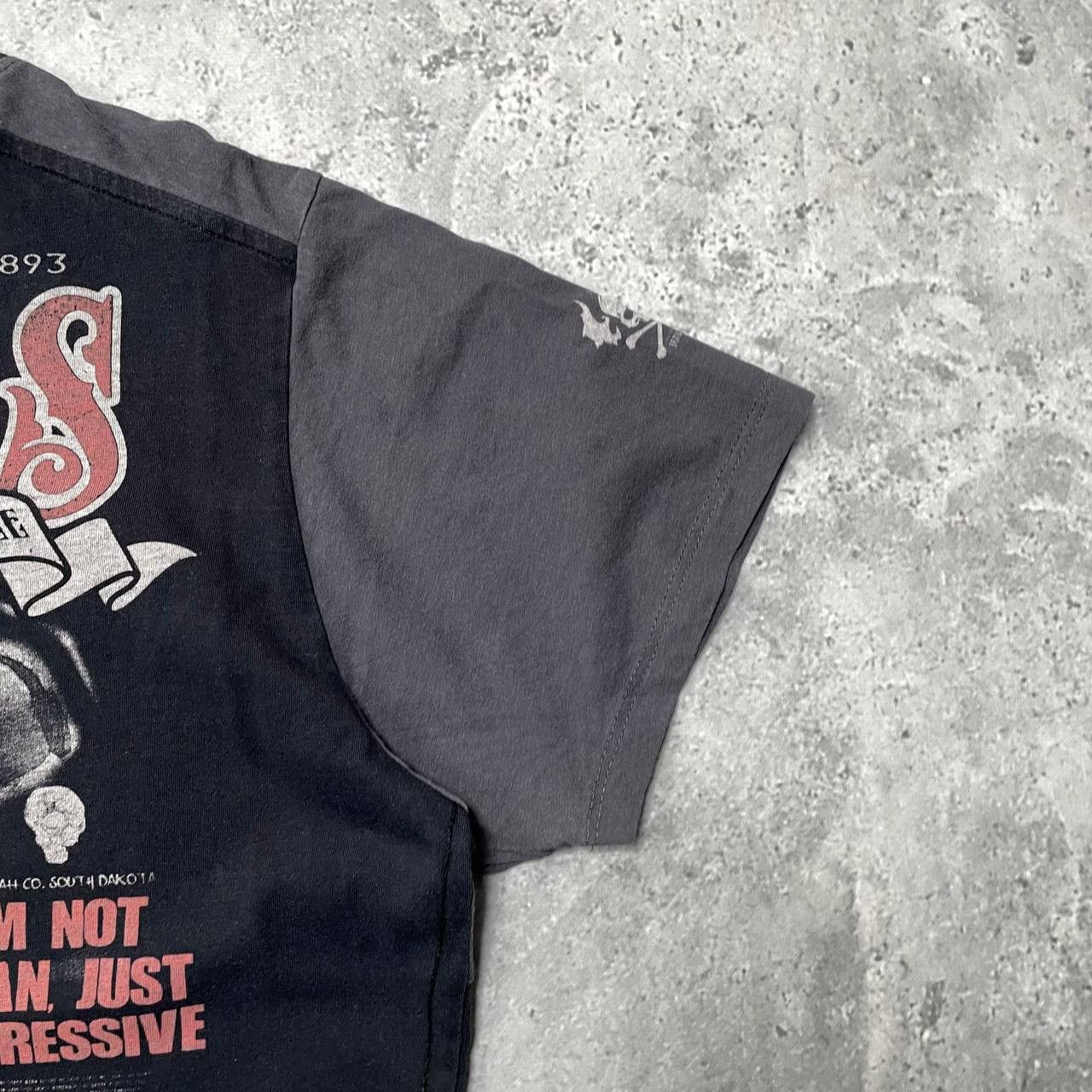 Japanese Brand Yakuza Aggressive Y2K T Shirt Black/ Gray Size XL Size US XL / EU 56 / 4 - 19 Thumbnail