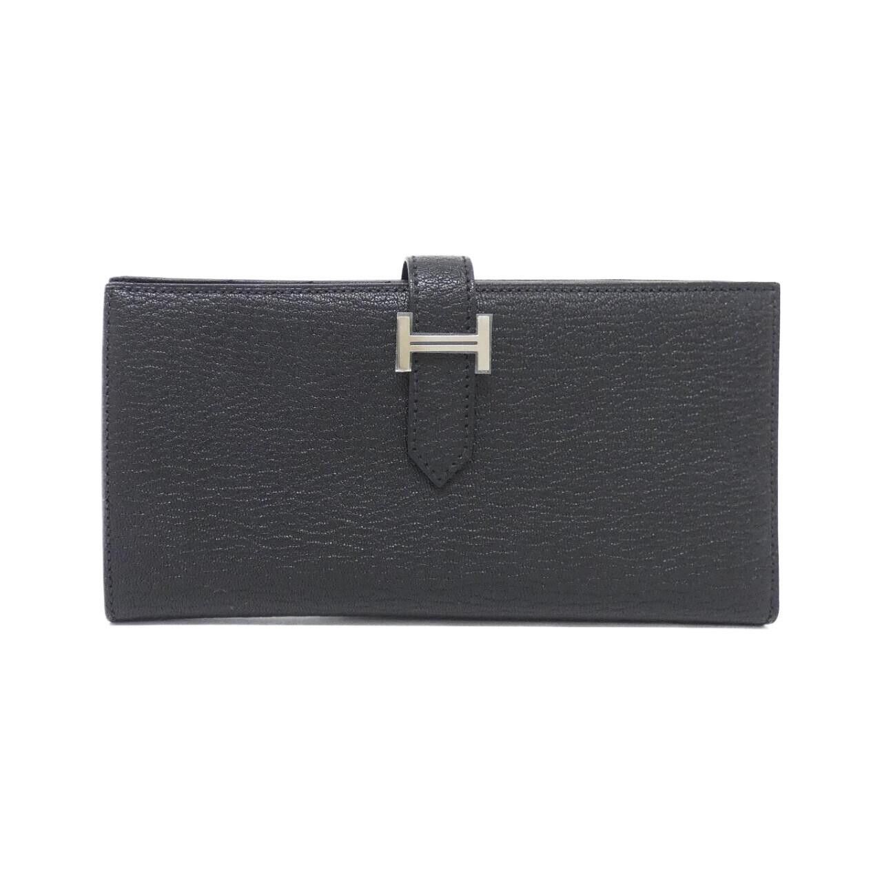 Hermes Hermes Hermes Bearn Soufflet Chevre long wallet Leather Long Wallet U DUTY FREE for USA Size ONE SIZE - 1 Thumbnail