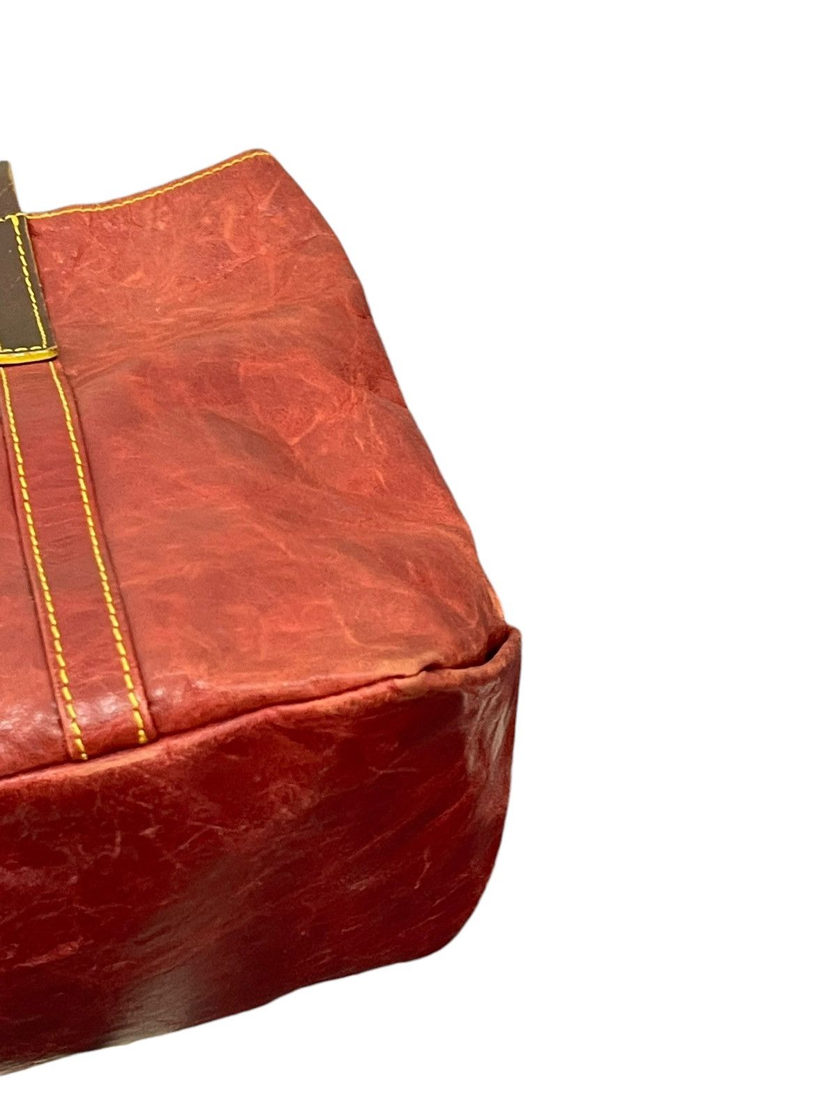 Genuine Leather Full Leather Pelle Borsa Burgundy Tote Bag 1🟩0 Size ONE SIZE - 16 Thumbnail