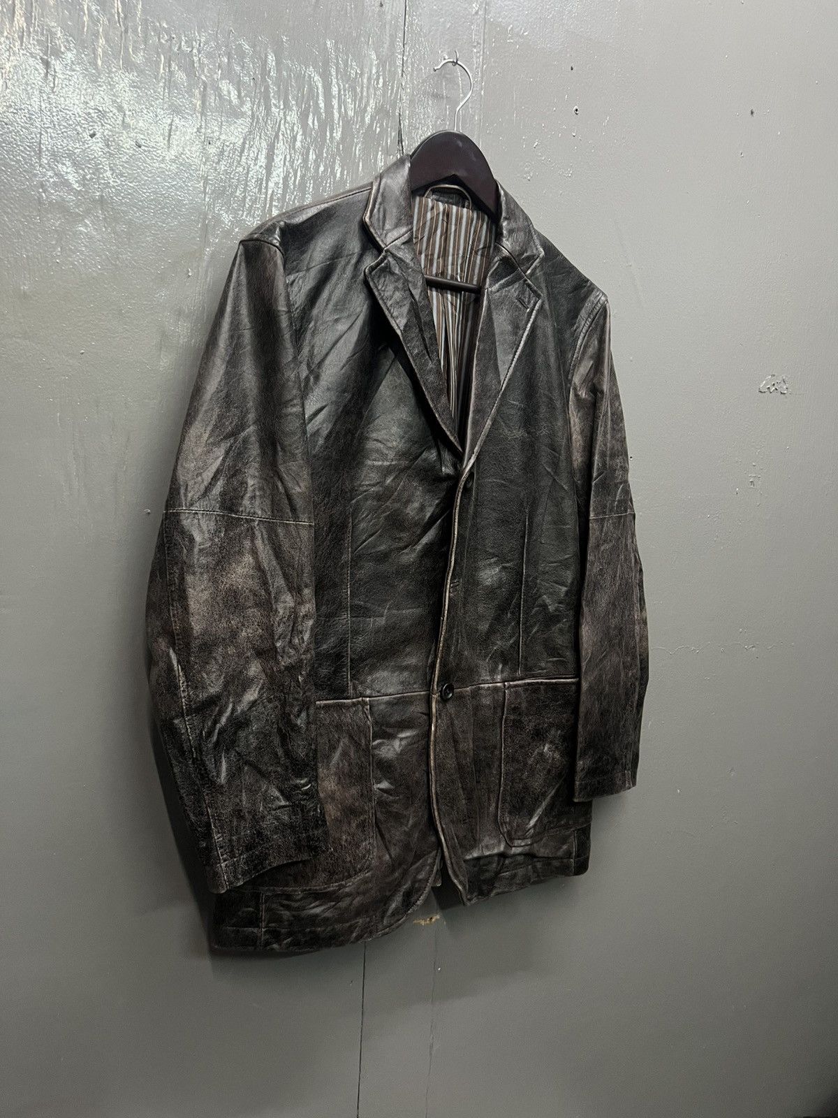 Cerruti 1881 Cerruti 1881 Jeans Leather Coat/Jacket Size US L / EU 52-54 / 3 - 4 Thumbnail