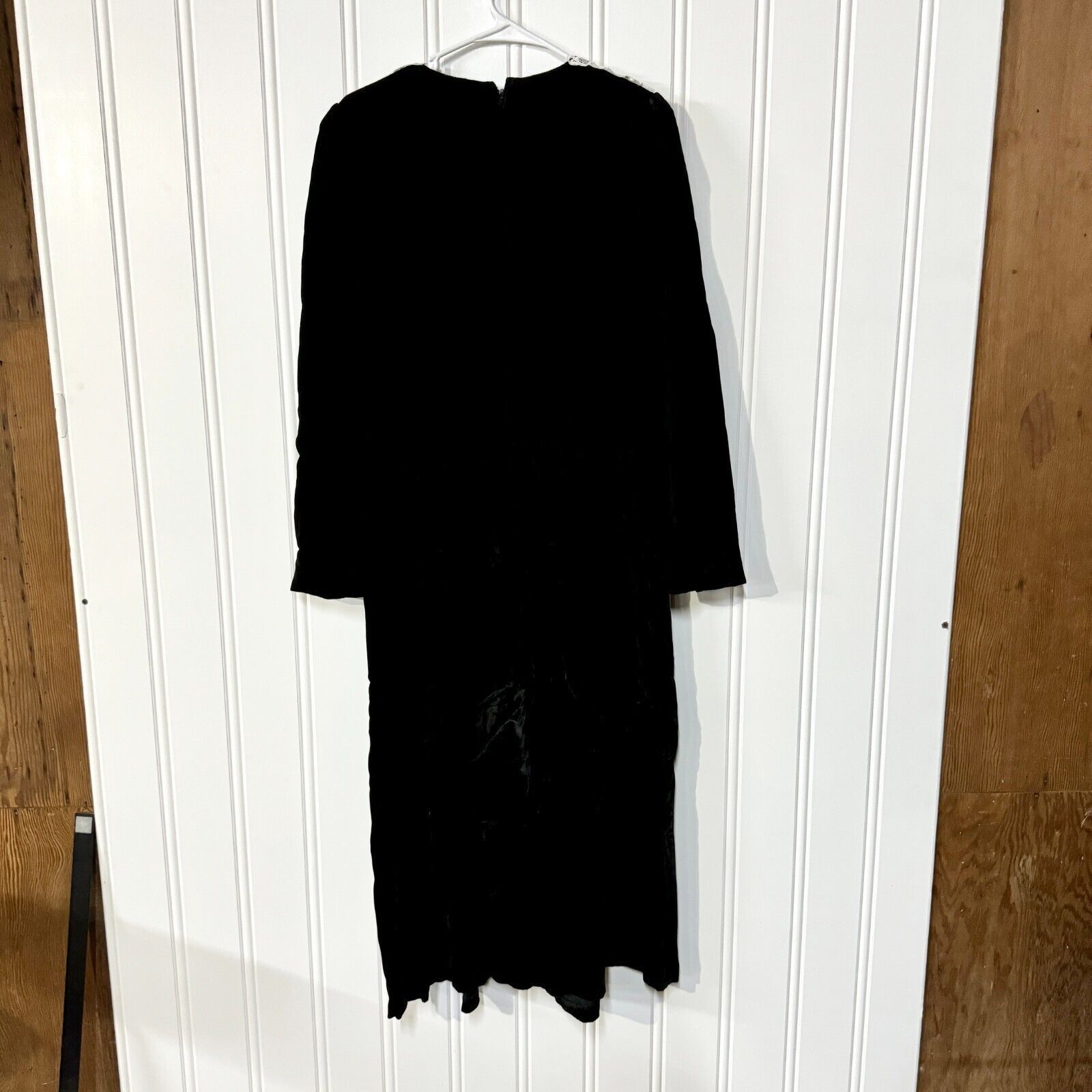 Vintage 70s Vtg Lanz of Salsburg Velvet Lace Collar Maxi Dress 14 Size XL / US 12-14 / IT 48-50 - 8 Thumbnail