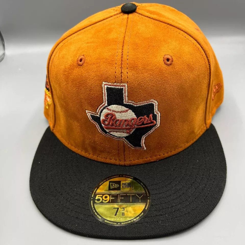 New Era Texas Rangers Hat Men 7 3/8 Hat Club 59Fifty New Era Fitted Size ONE SIZE - 2 Thumbnail