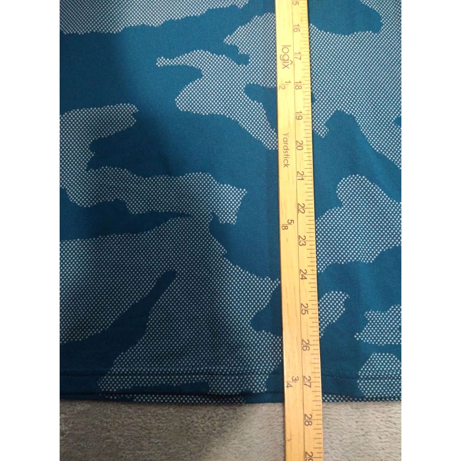 Under Armour Under Armour Shirt Mens XL Blue Camo Velocity Short Sleeve Loose Crew Neck Size US XL / EU 56 / 4 - 3 Thumbnail