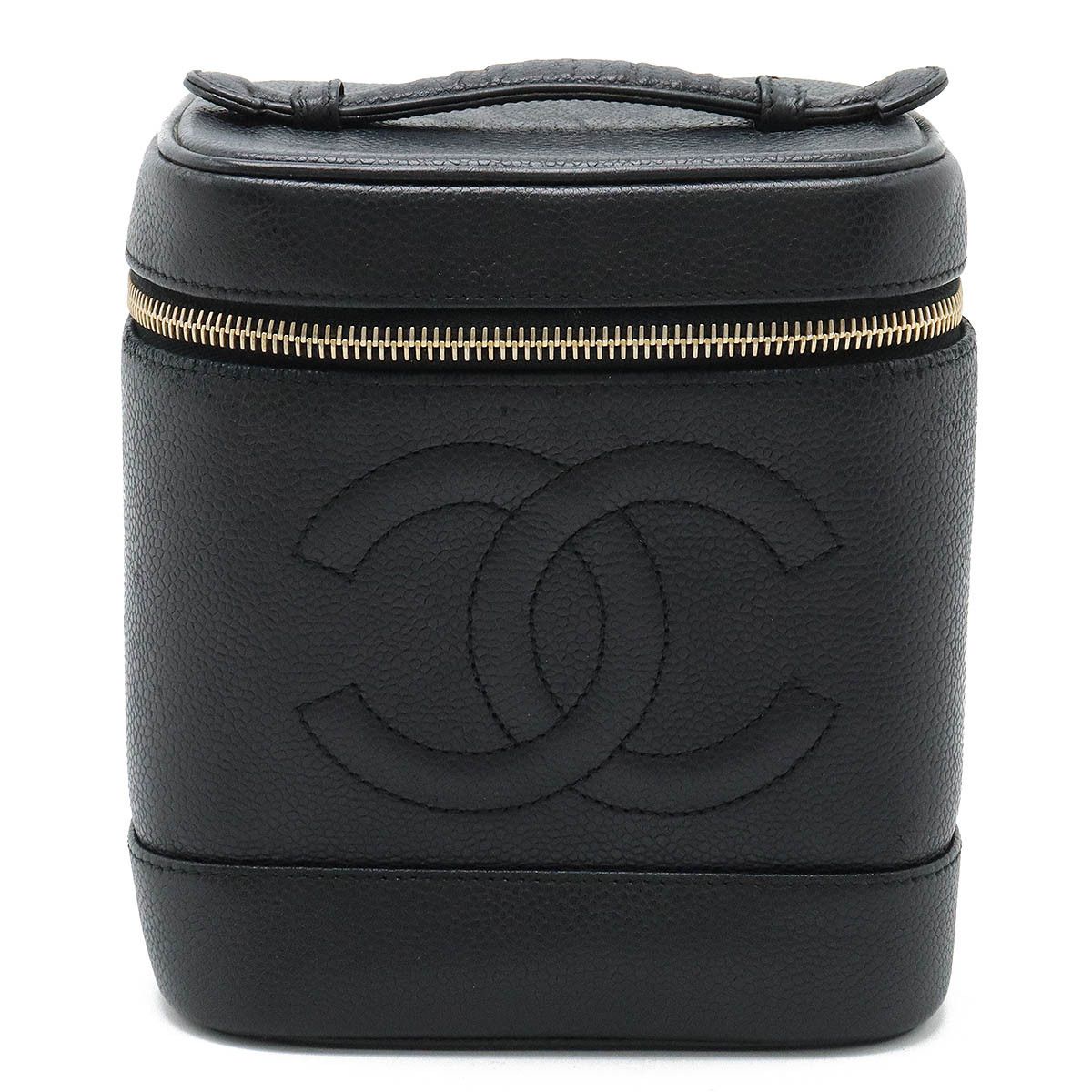 Chanel Chanel Chanel Caviar Skin Vanity Bag Handbag A01998 Leather Handbag A01998 in Very Good Condition Size ONE SIZE - 1 Thumbnail