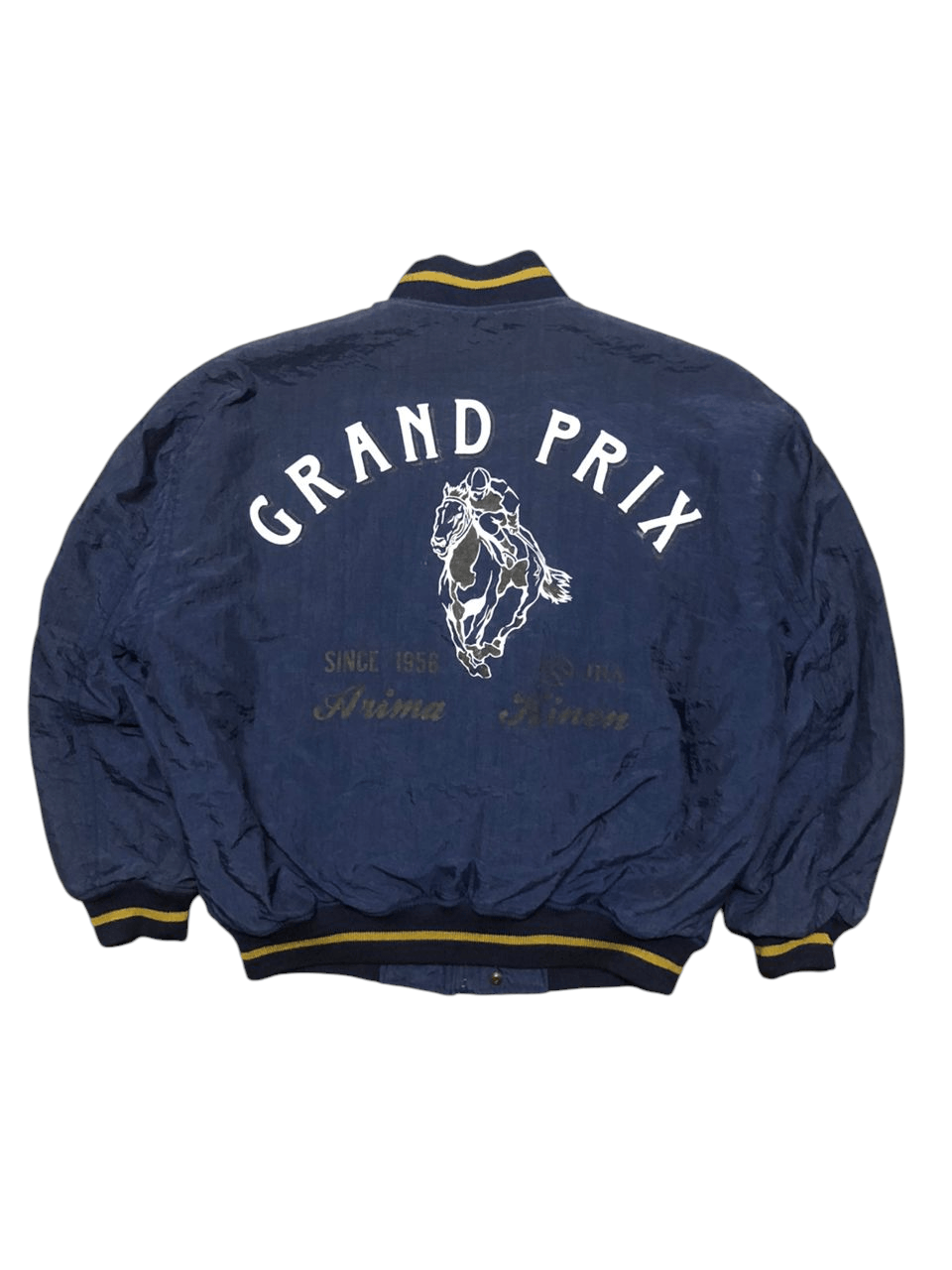Vintage Vintage 90s Grand Prix Anima Kinen Bomber Jacket Size US L / EU 52-54 / 3 - 1 Thumbnail
