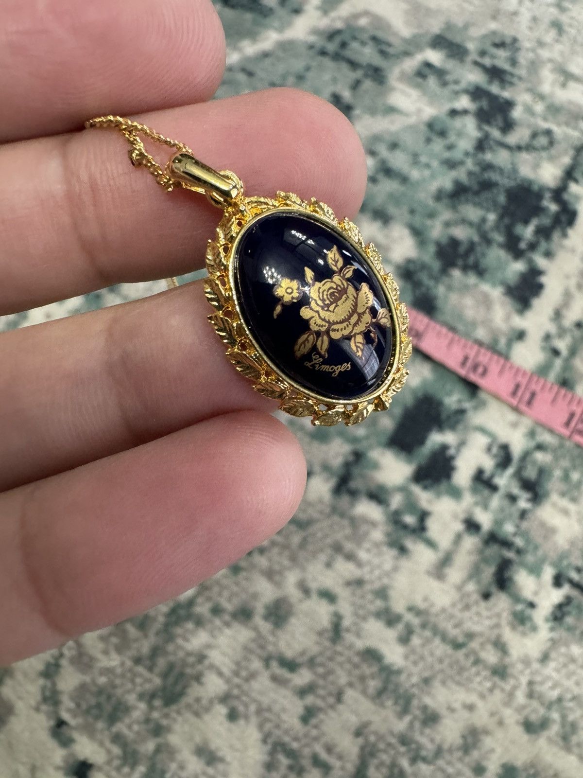 Jewelry VINTAGE FRANCE LIMOGES CADEAUX GOLD TONE NECKLACE Size ONE SIZE - 3 Thumbnail