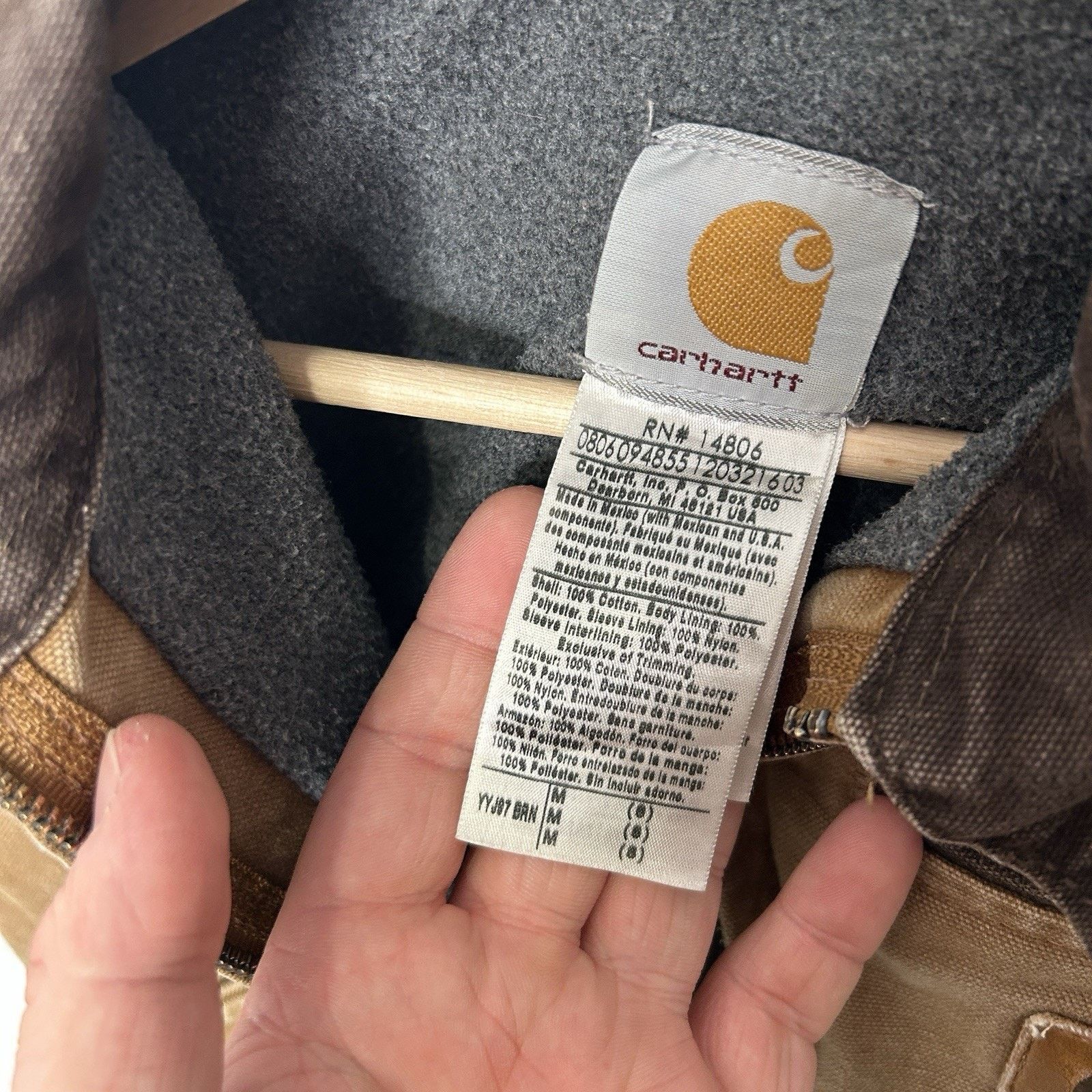 Carhartt Y2K Carhartt Sherpa-Lined Detroit Jacket “Brown” YYJ97 BRN Size US M / EU 48-50 / 2 - 11 Thumbnail