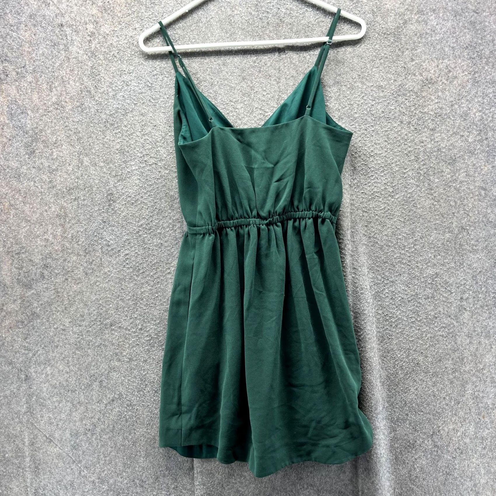 Madewell Madewell Dress Womens 2 Green Wrap Fit & Flare Sleeveless V Neck Short Summer Dress Size 26" / US 2 / IT 38 - 2 Thumbnail