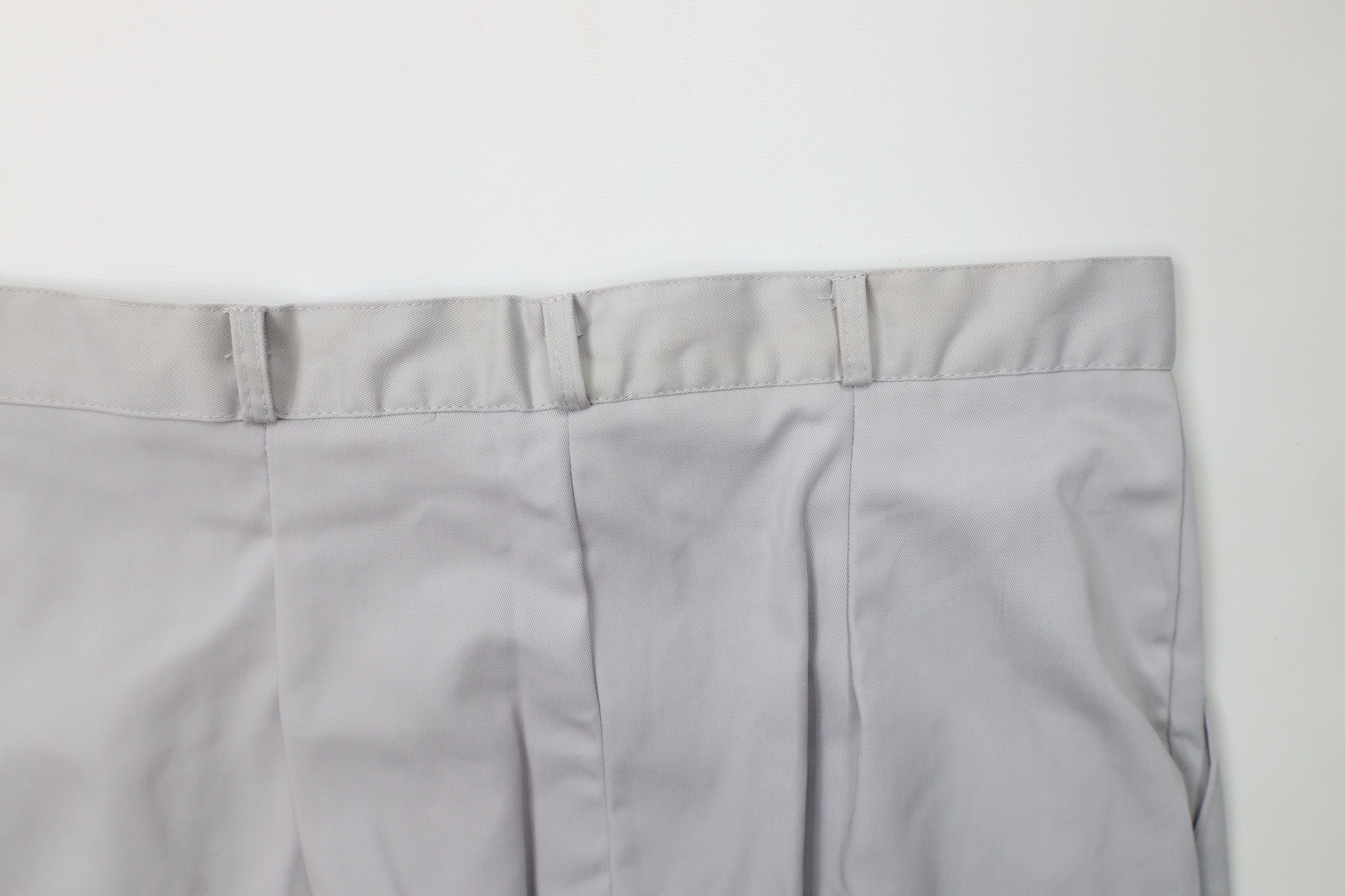 Vintage Vintage 80s 90s Mid Mod Hollywood Regency Pleated Pants Gray Size 38" / US 16 / IT 52 - 15 Thumbnail