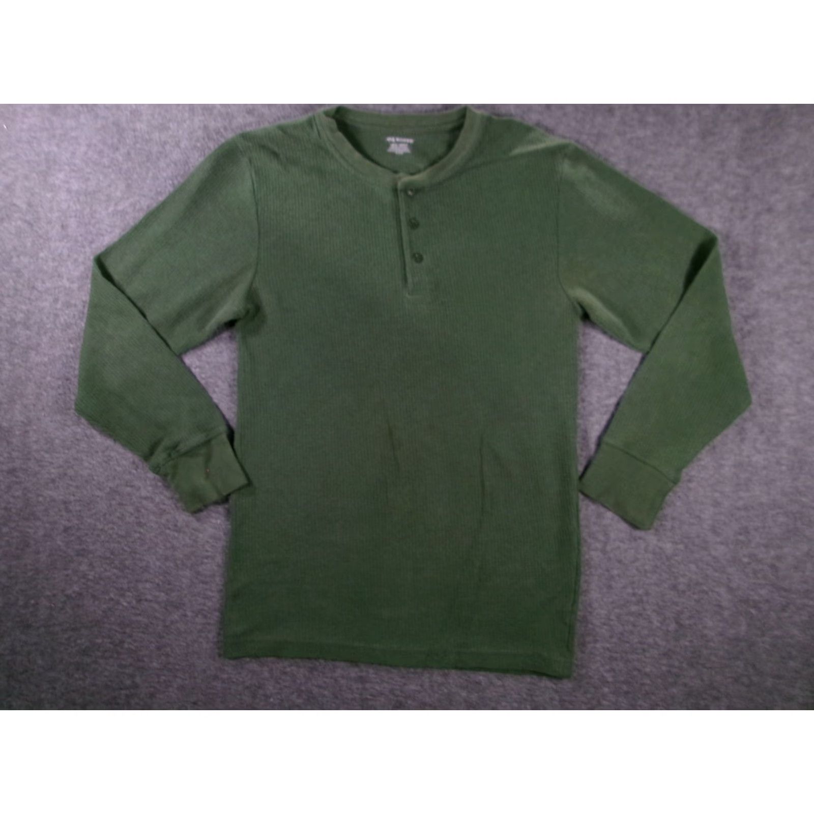 Joe Boxer VINTAGE Joe Boxer Thermal Henley Shirt Mens L Green Waffle Long Sleeve Casual Layering Size US L / EU 52-54 / 3 - 2 Thumbnail