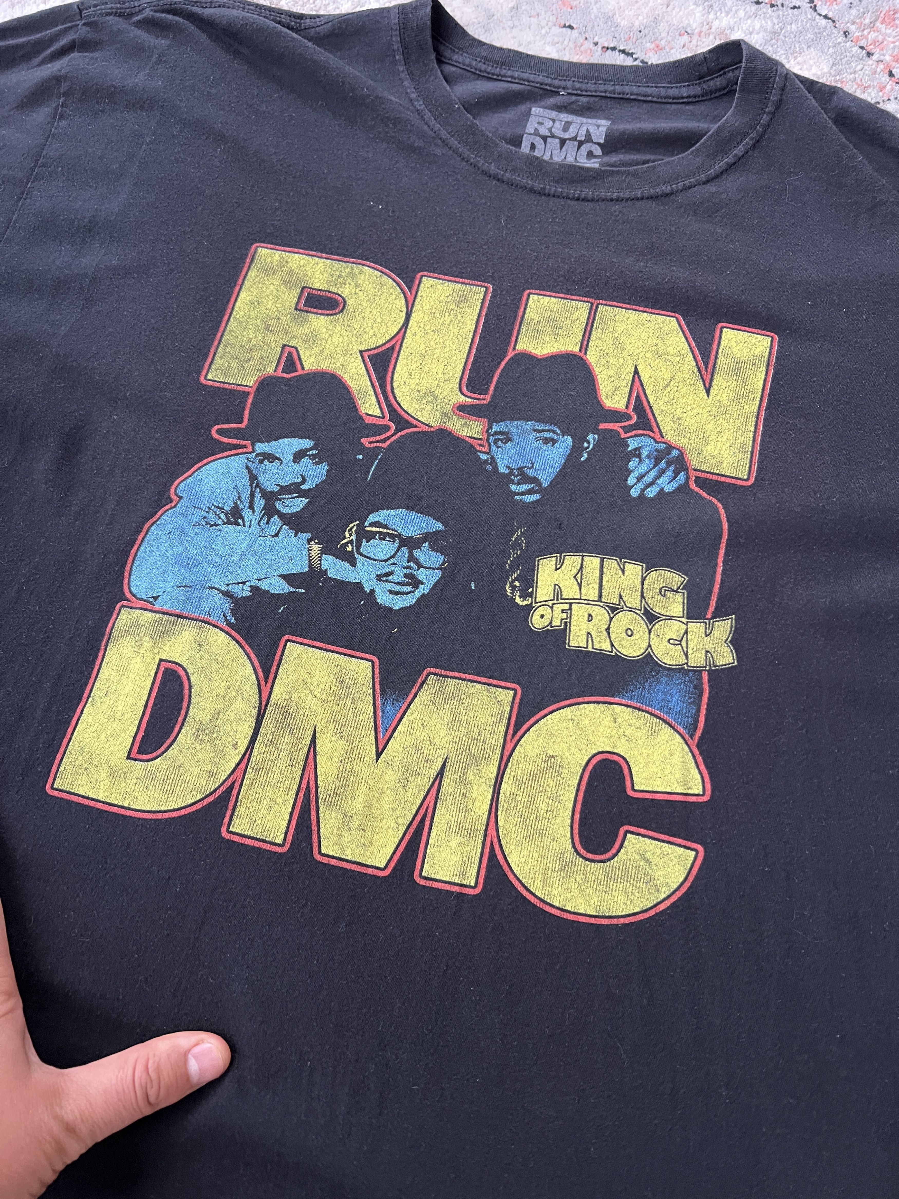 Band Tees Run DMC King Of Rock Vintage Tee Size US XL / EU 56 / 4 - 2 Thumbnail