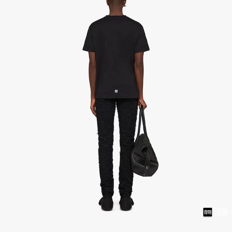 Givenchy Givenchy Logo Embroidered Solid Short Sleeve Drop Shoulder Size US L / EU 52-54 / 3 - 2 Thumbnail