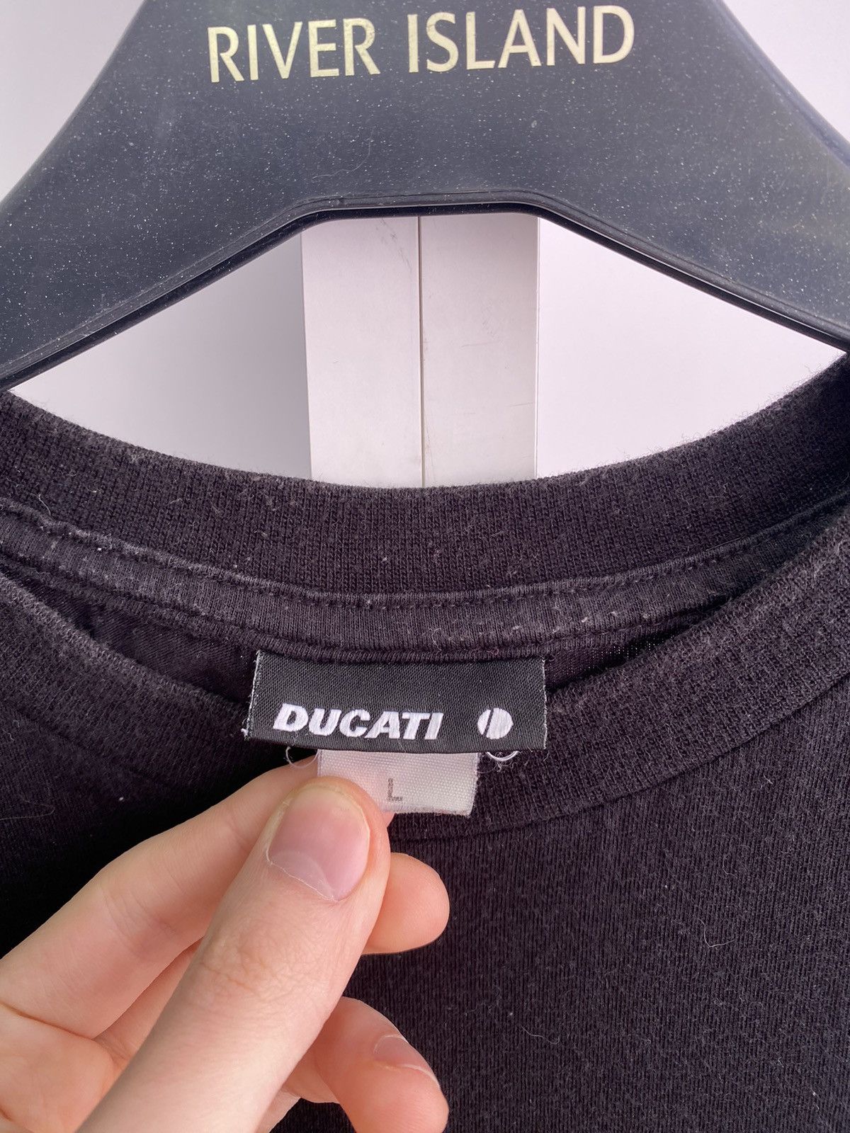 Ducati × Vintage Vintage Ducati Logo Racing Black Tee Size US L / EU 52-54 / 3 - 8 Thumbnail