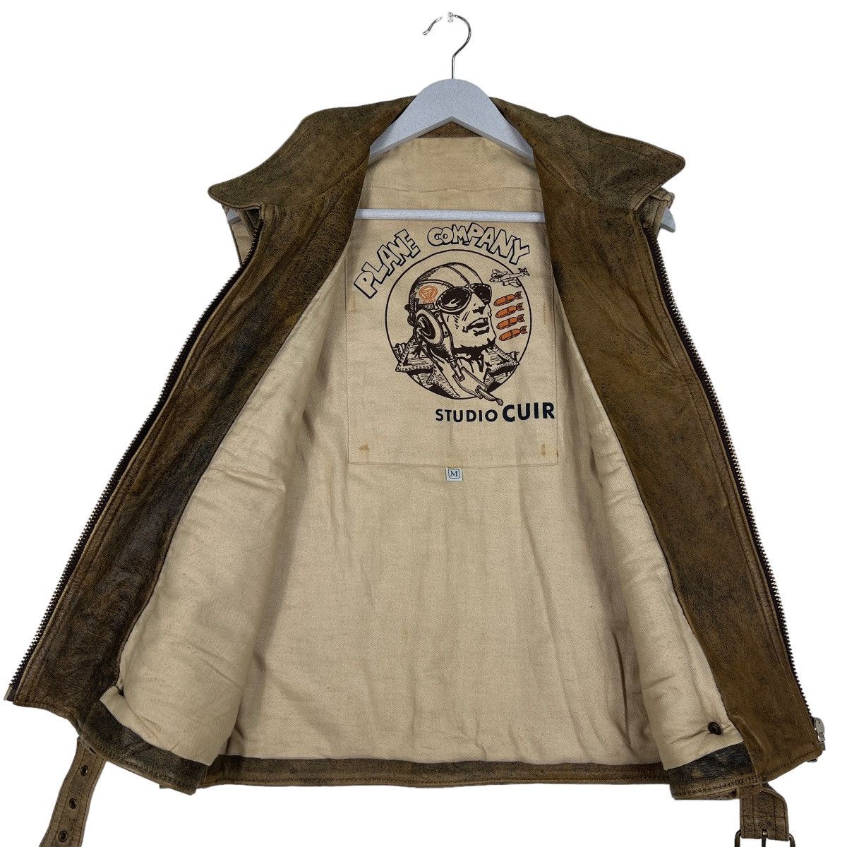 Japanese Brand 🔥 RARE ARCHIVES PLANE COMPANY AIR FORCE LEATHER TANK TOP Size US M / EU 48-50 / 2 - 11 Thumbnail