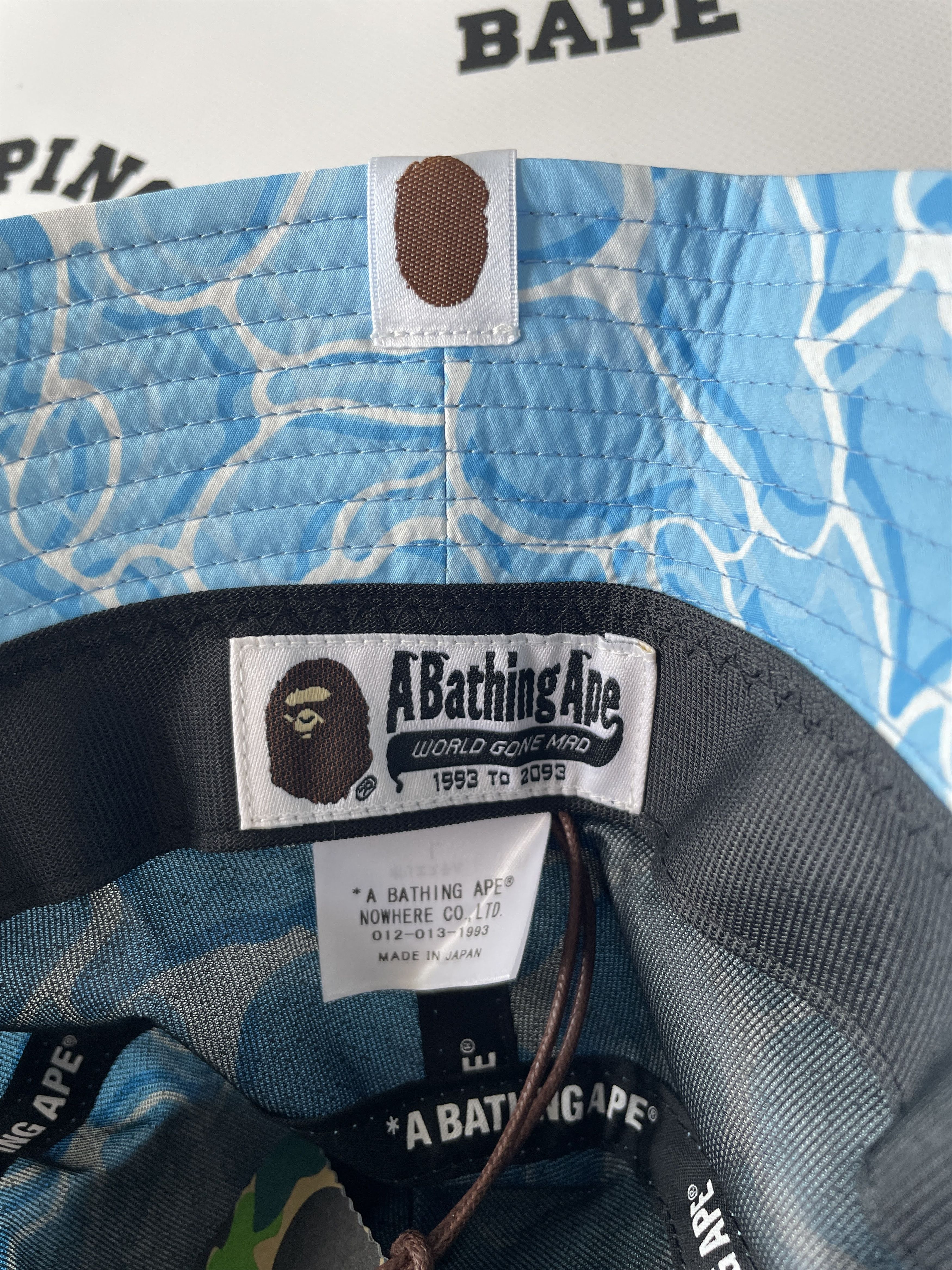 Bape ABC SEA SURFACE CAMO BUCKET HAT Size ONE SIZE - 8 Thumbnail