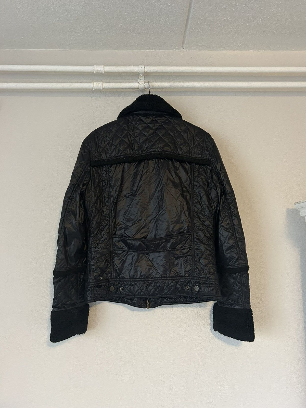 Dolce & Gabbana Black Jacket with Faux Fur Trimmings Size US L / EU 52-54 / 3 - 7 Thumbnail