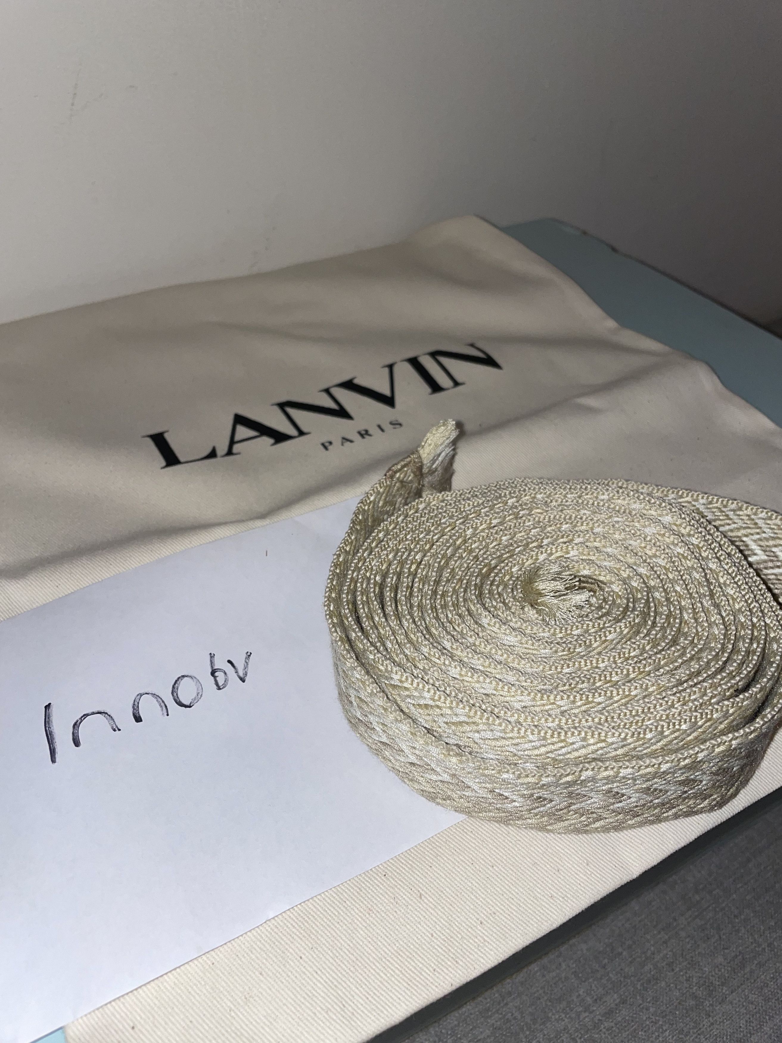 image of Lanvin Curb Laces - Beige, Men's