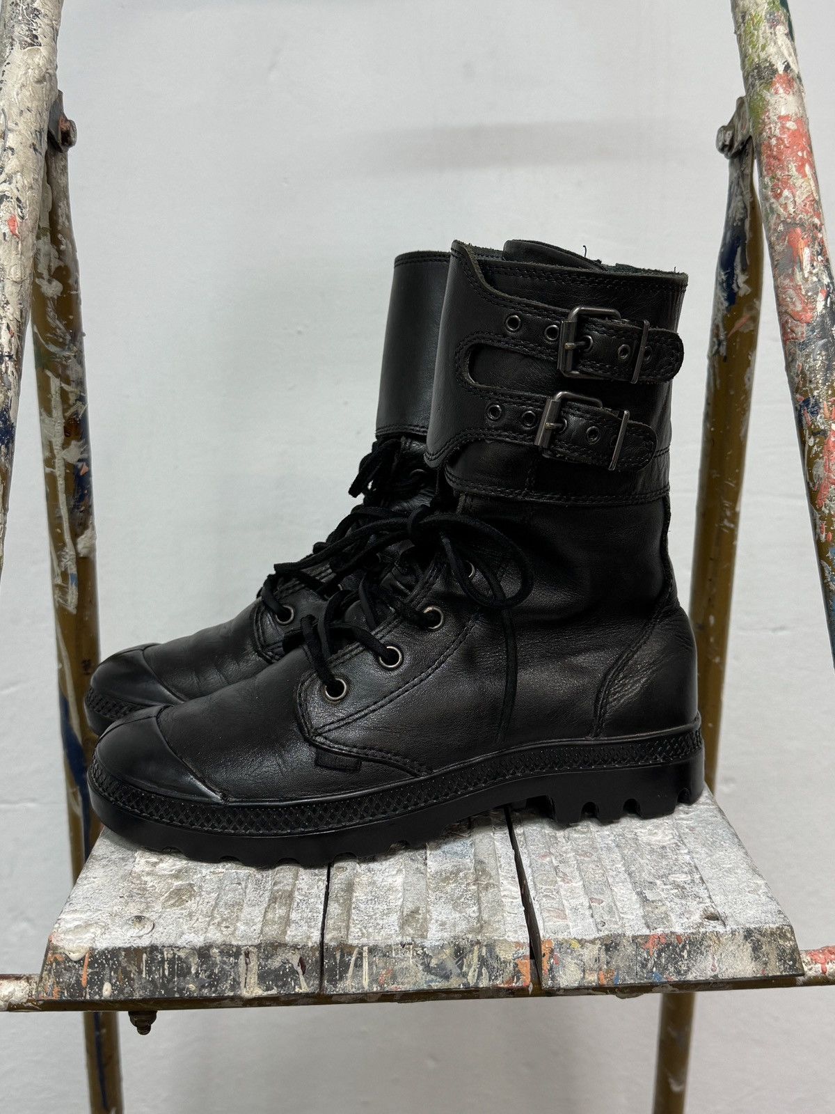 Palladium Palladium Leather HI Originale White Lace Up Boots Size US 6 / IT 36 - 1 Thumbnail