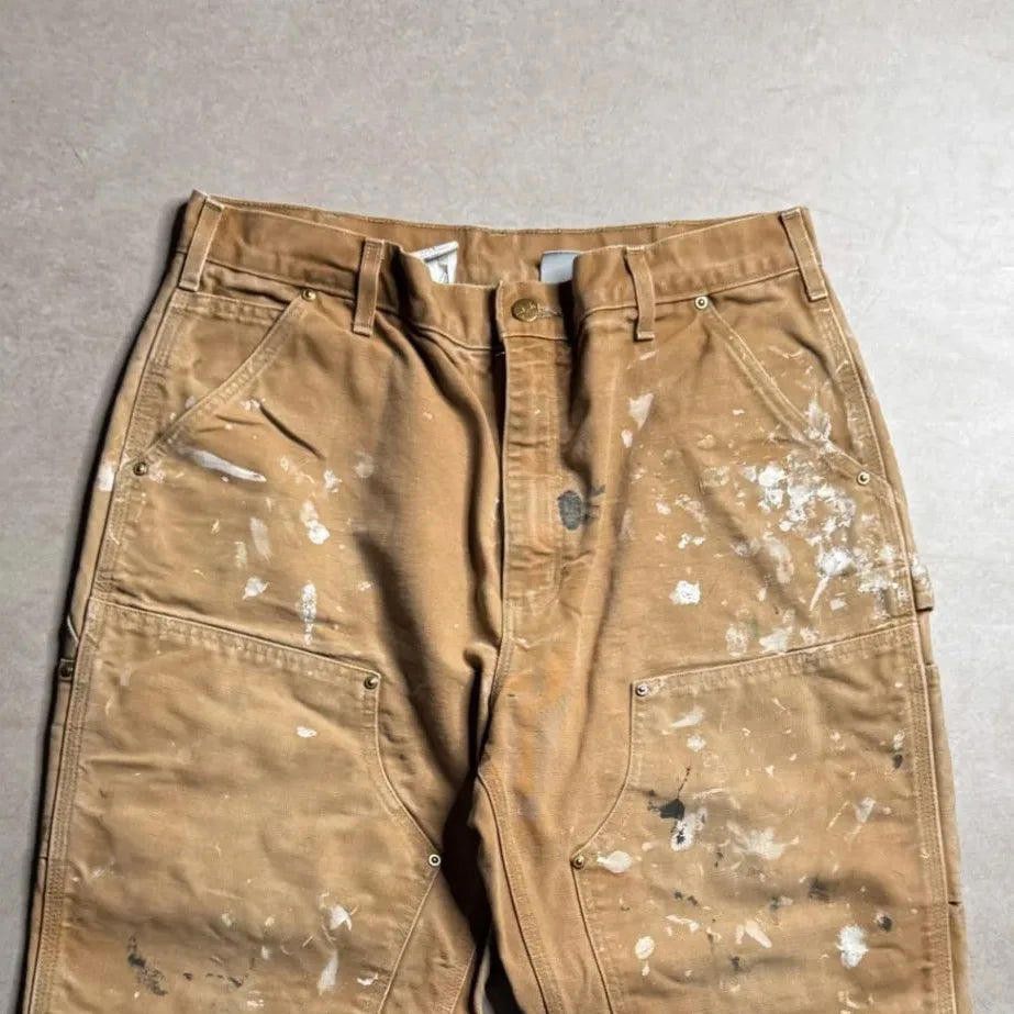 Carhartt Vintage Carhartt Tan Double Knee Pants - 36x30 Size US 36 / EU 52 - 3 Thumbnail