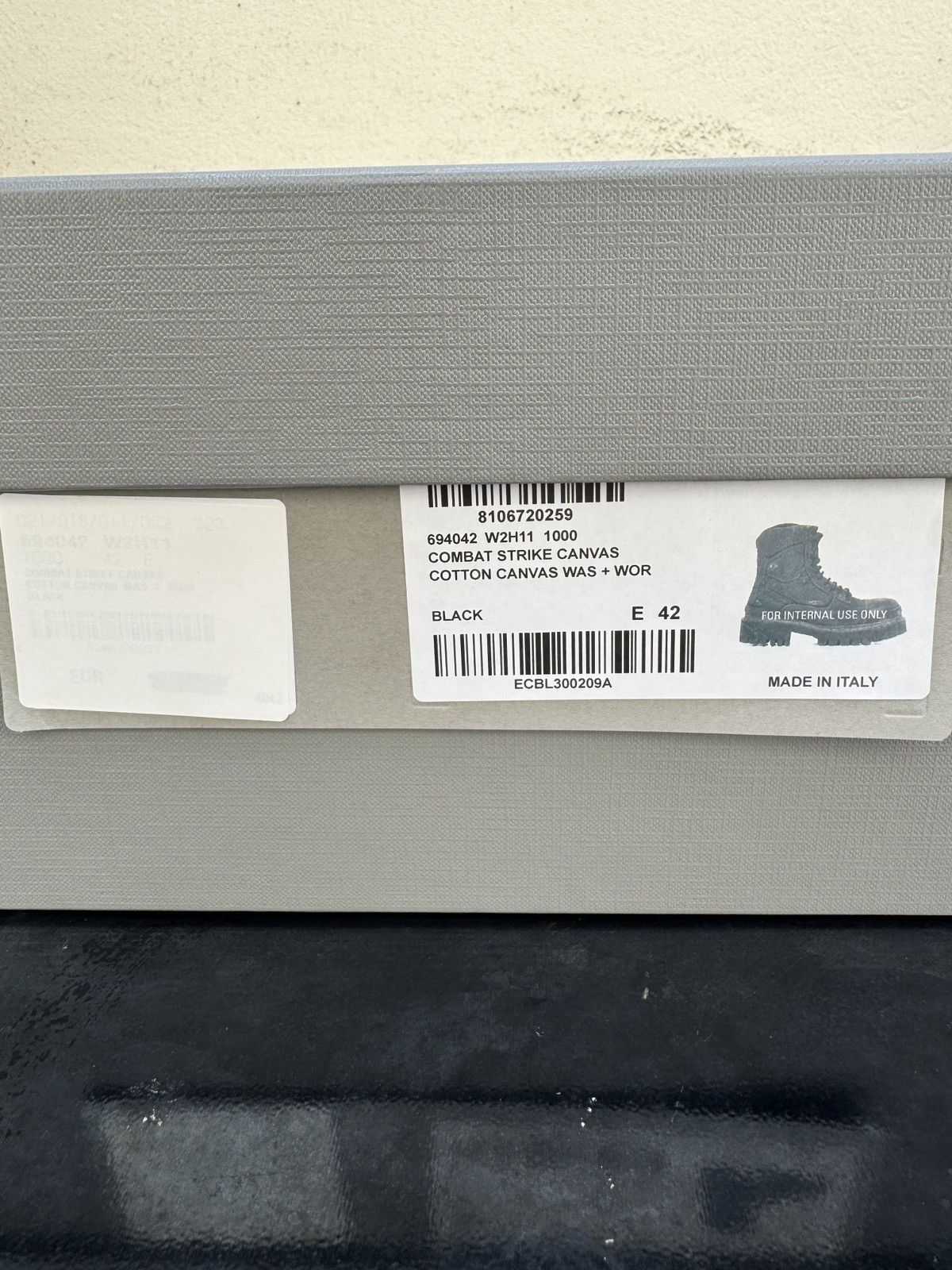 Balenciaga Balenciaga Combat Strike Boots Cotton Canvas Black Size US 9 / EU 42 - 8 Thumbnail