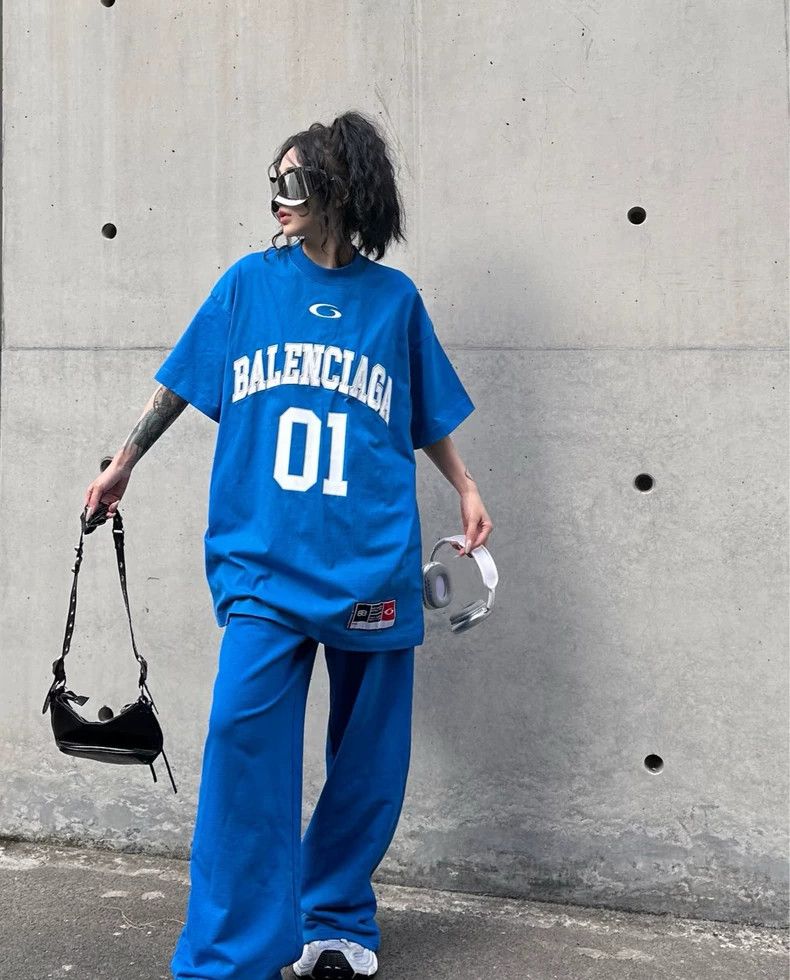 Balenciaga Balenciaga Blue 01 jersey short sleeve Size US S / EU 44-46 / 1 - 5 Thumbnail
