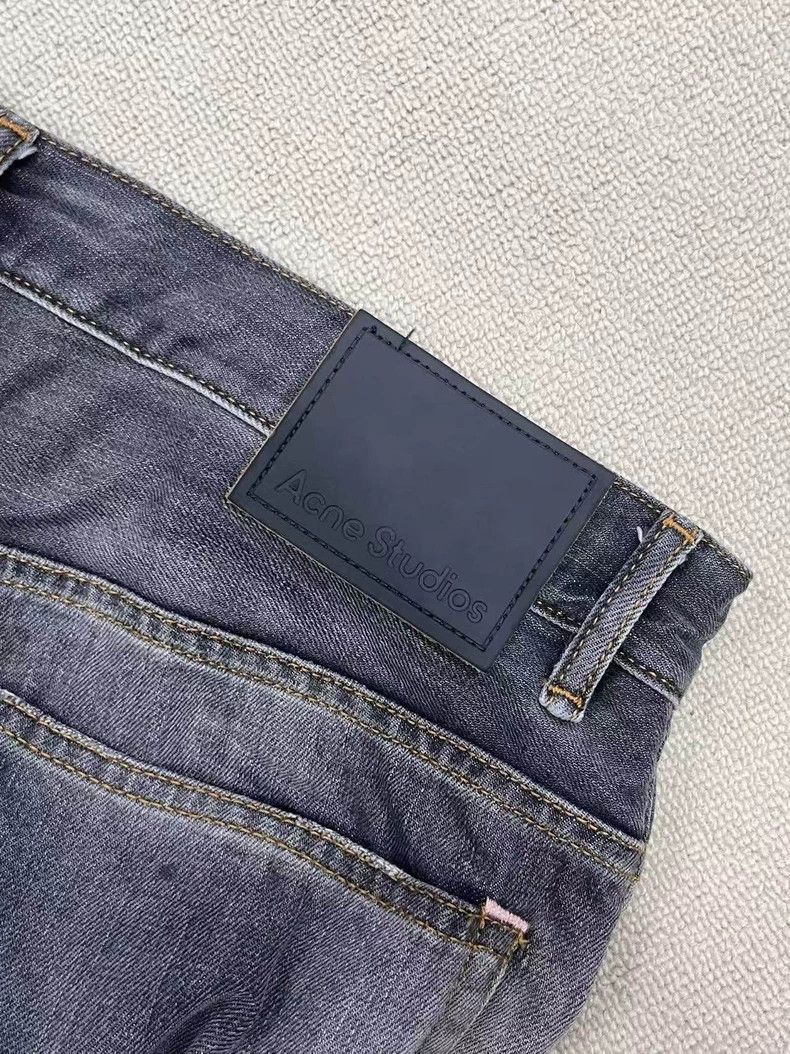 Acne Studios Acne Studios Black washed low-waisted wide-leg jeans Size US 32 / EU 48 - 3 Thumbnail