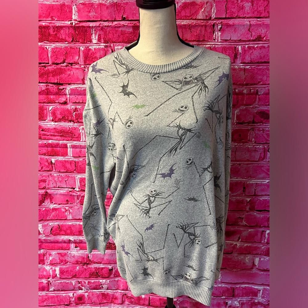 Disney Tim Burton The Nightmare Before Christmas Crew Neck Sweater Size XS / US 0-2 / IT 36-38 - 1 Thumbnail