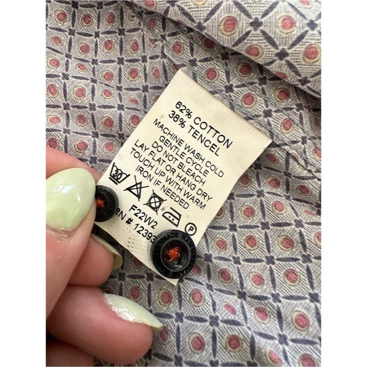 Other Hammer Made Men's Light Gray Patterned Button-Up Shirt Size US L / EU 52-54 / 3 - 5 Thumbnail