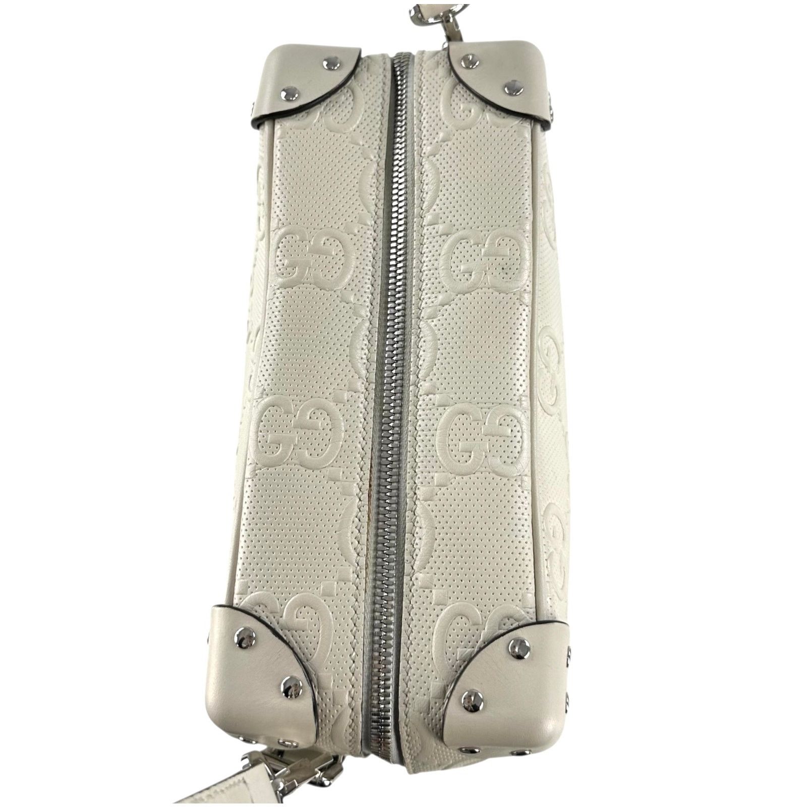 Gucci Gucci Ivory GG Embossed Shoulder Bag Size ONE SIZE - 5 Thumbnail