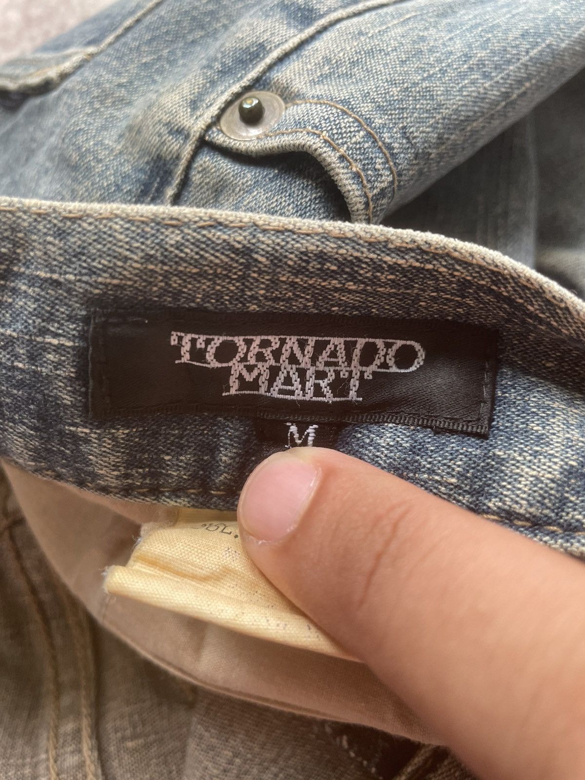 If Six Was Nine × Le Grande Bleu (L.G.B.) × Tornado Mart Vintage Tornado Mart Tribal Denim Pants Size US 31 - 7 Thumbnail