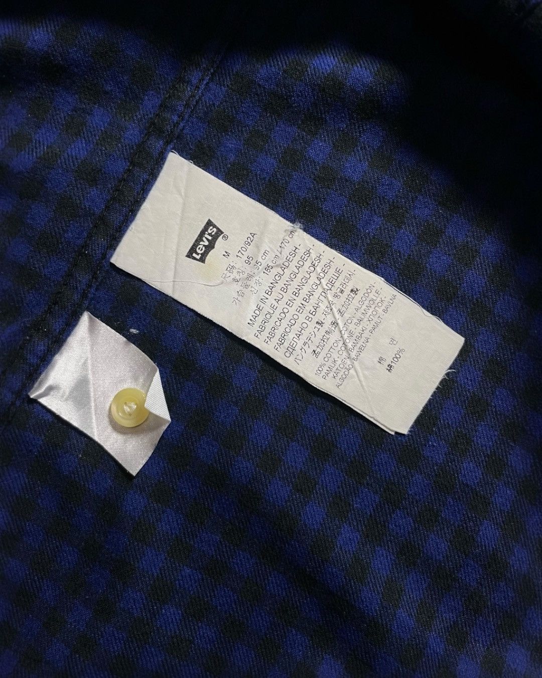 Levi's Flannel Shirt Western Double Pocket LEVIS Size M Size US M / EU 48-50 / 2 - 7 Thumbnail