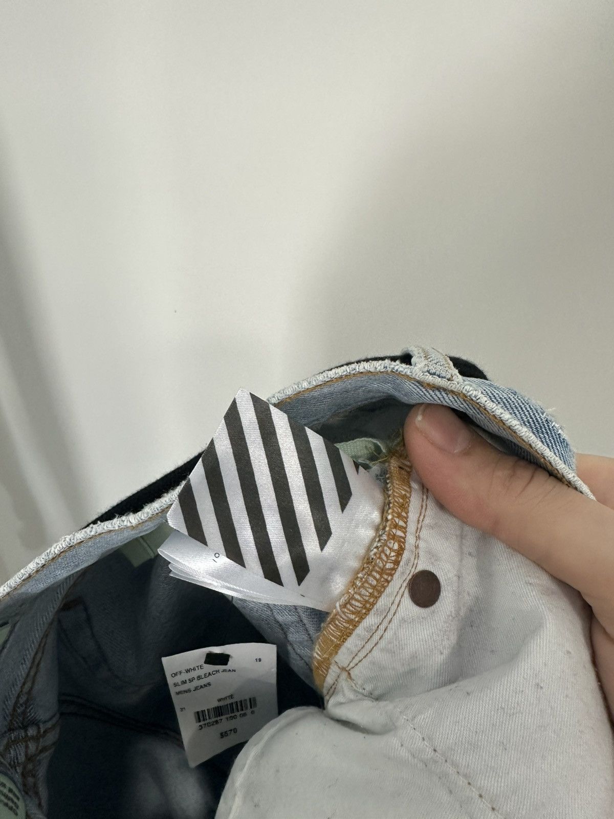 Off-White OFF-WHITE “Temperature” Denim Jeans Size US 31 - 16 Thumbnail