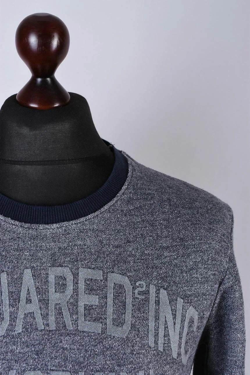 Dsquared2 Dsquared2 Printed Crewneck Sweatshirt Gray Size US M / EU 48-50 / 2 - 2 Thumbnail