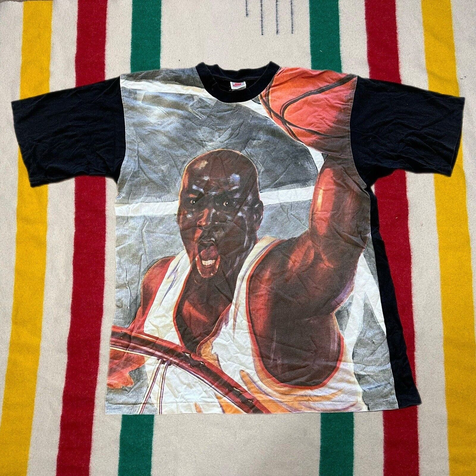 image of Nike Shirt Men’S XL Michael Jordan Mega Print 90S, Men's