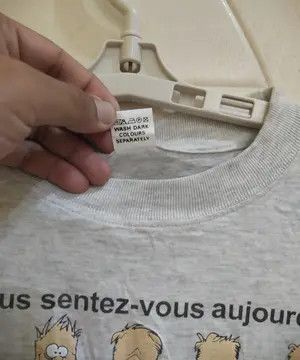 Cartoon Network Vintage Paris Cartoon Emotion Graphic Size US L / EU 52-54 / 3 - 6 Thumbnail