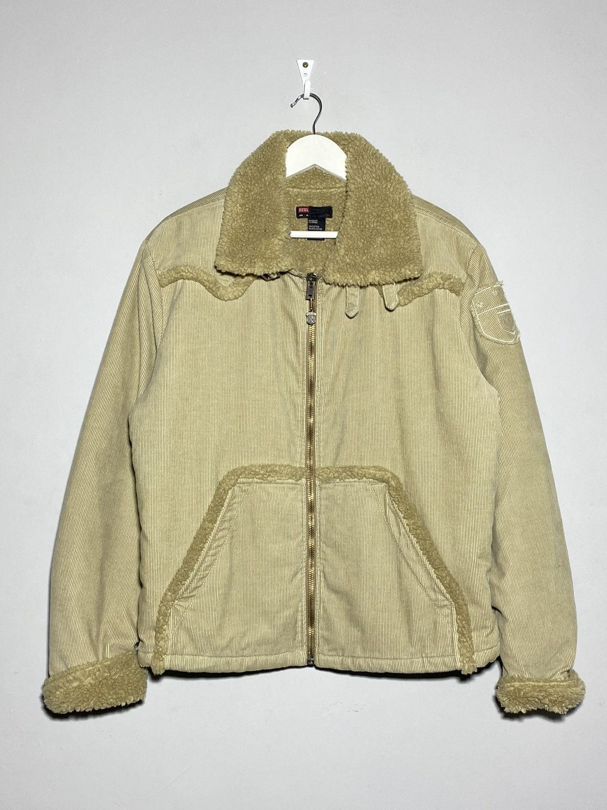 Diesel Diesel Y2k Vintage Rare 2005 Corduroy Flight Bomber Jacket Size XL / US 12-14 / IT 48-50 - 1 Thumbnail