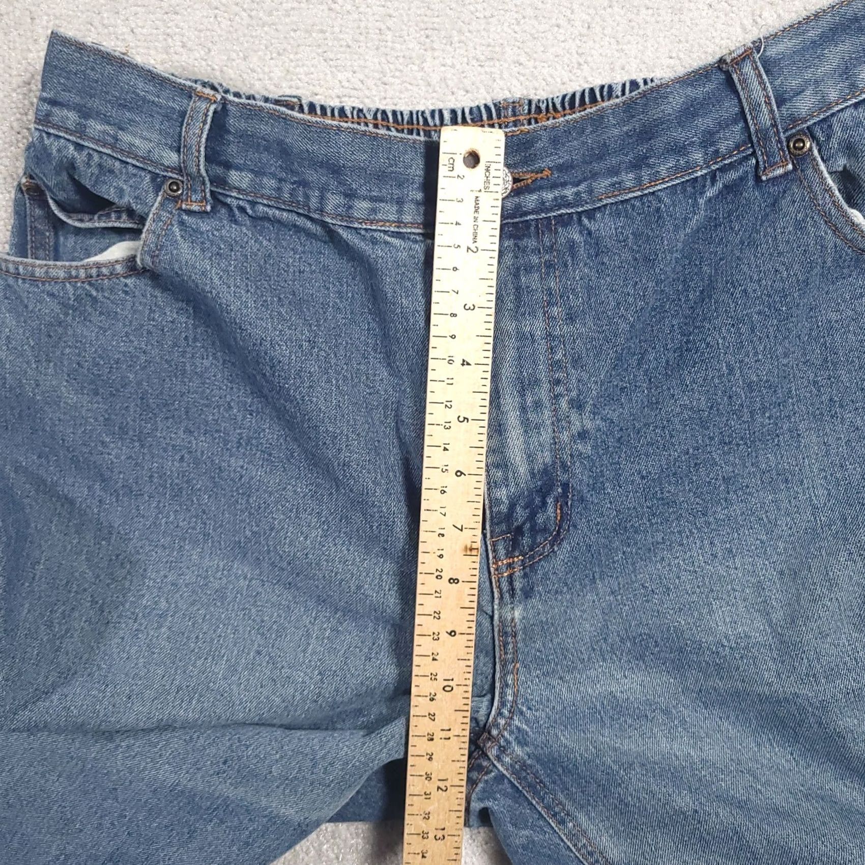Vintage Vintage Duke Haband Crop Jeans Womens 32X24 Relaxed Fit Straight Leg Pockets Size 24" / US 00 / IT 34 - 6 Thumbnail