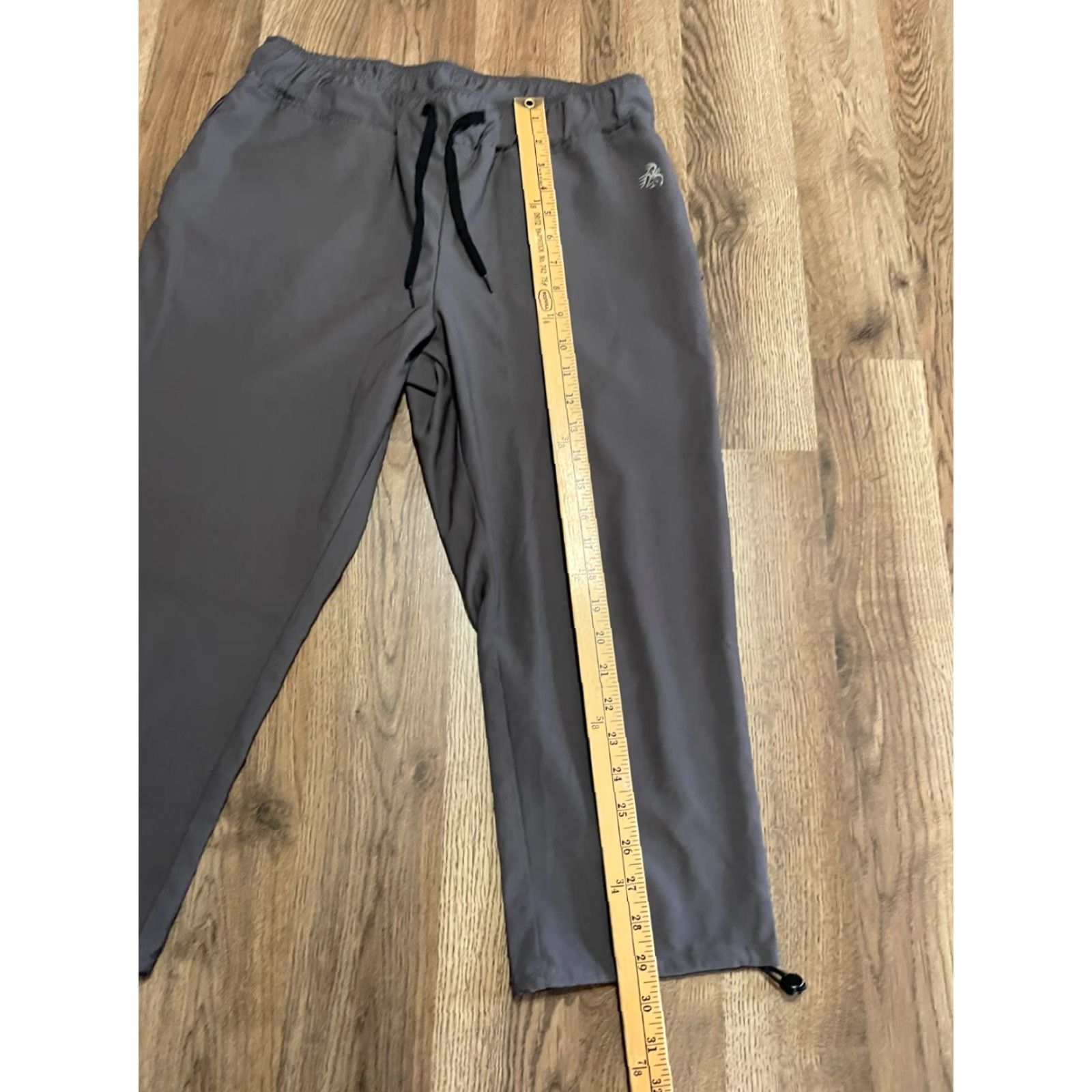 Vintage Legendary Whitetails Pants Women's M Gray Capri Tie Waist Elastic Inseam 20 in Solid Casual Size 32" / US 10 / IT 46 - 7 Thumbnail