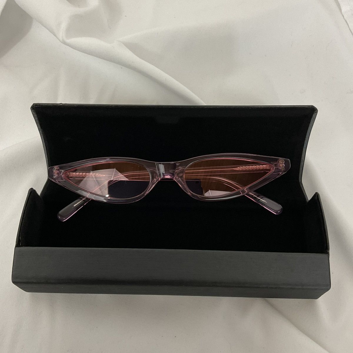 Keburia George Keburia Pink Micro Cat-Eye Sunglasses Size ONE SIZE - 6 Thumbnail