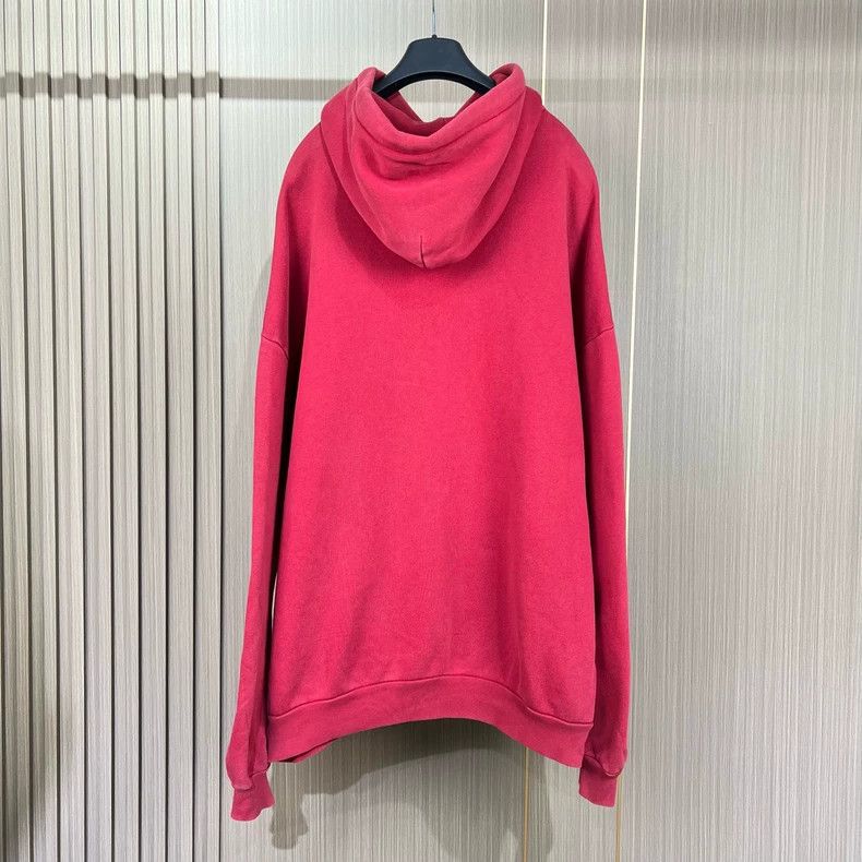 Balenciaga Balenciaga Red Wheat Letter Hoodie Size US S / EU 44-46 / 1 - 2 Thumbnail