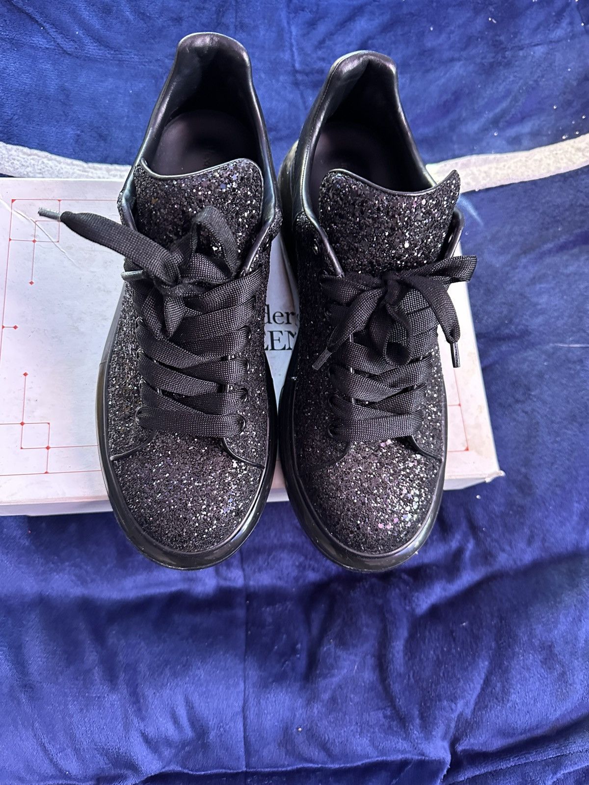 Alexander McQueen Glitter Transparent Sole Oversize Size US 12 / EU 45 - 3 Thumbnail