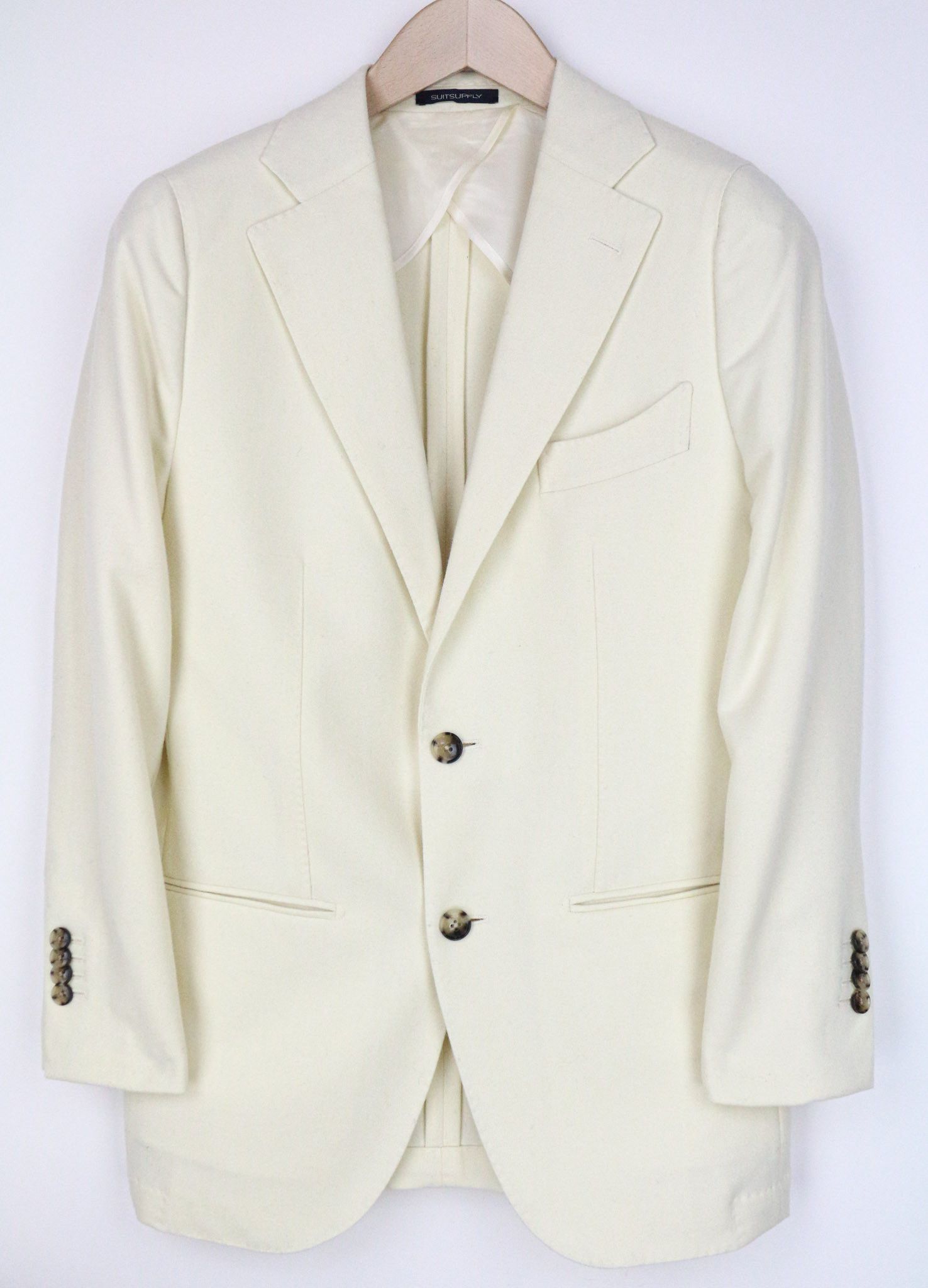 Suitsupply LA SPALLA UK34R Off-White Wool Blazer 73556 Size 34R - 1 Thumbnail