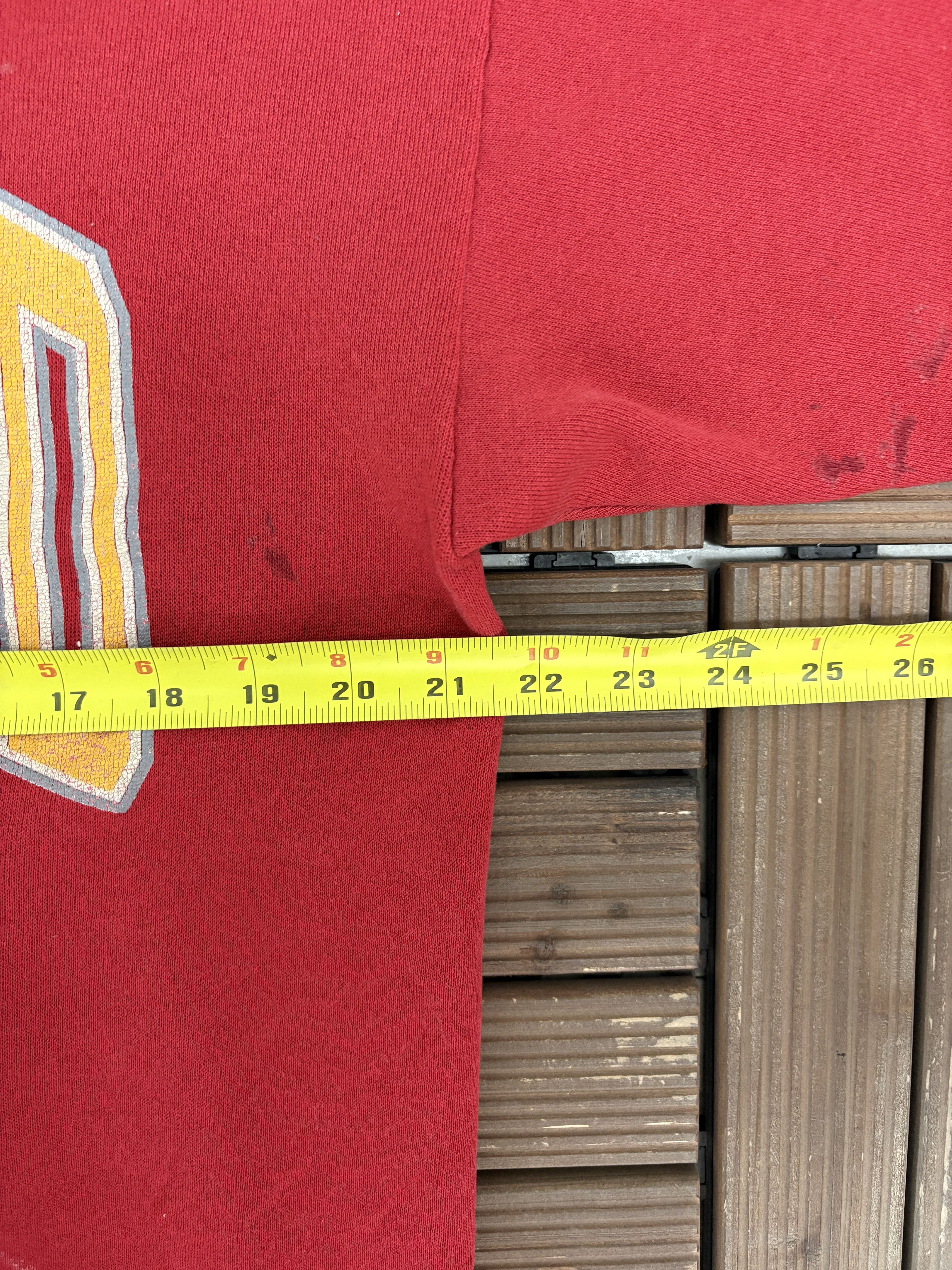 Vintage Harvard Crimson Vintage Red Distressed Sweater Crewneck Size US XL / EU 56 / 4 - 6 Thumbnail