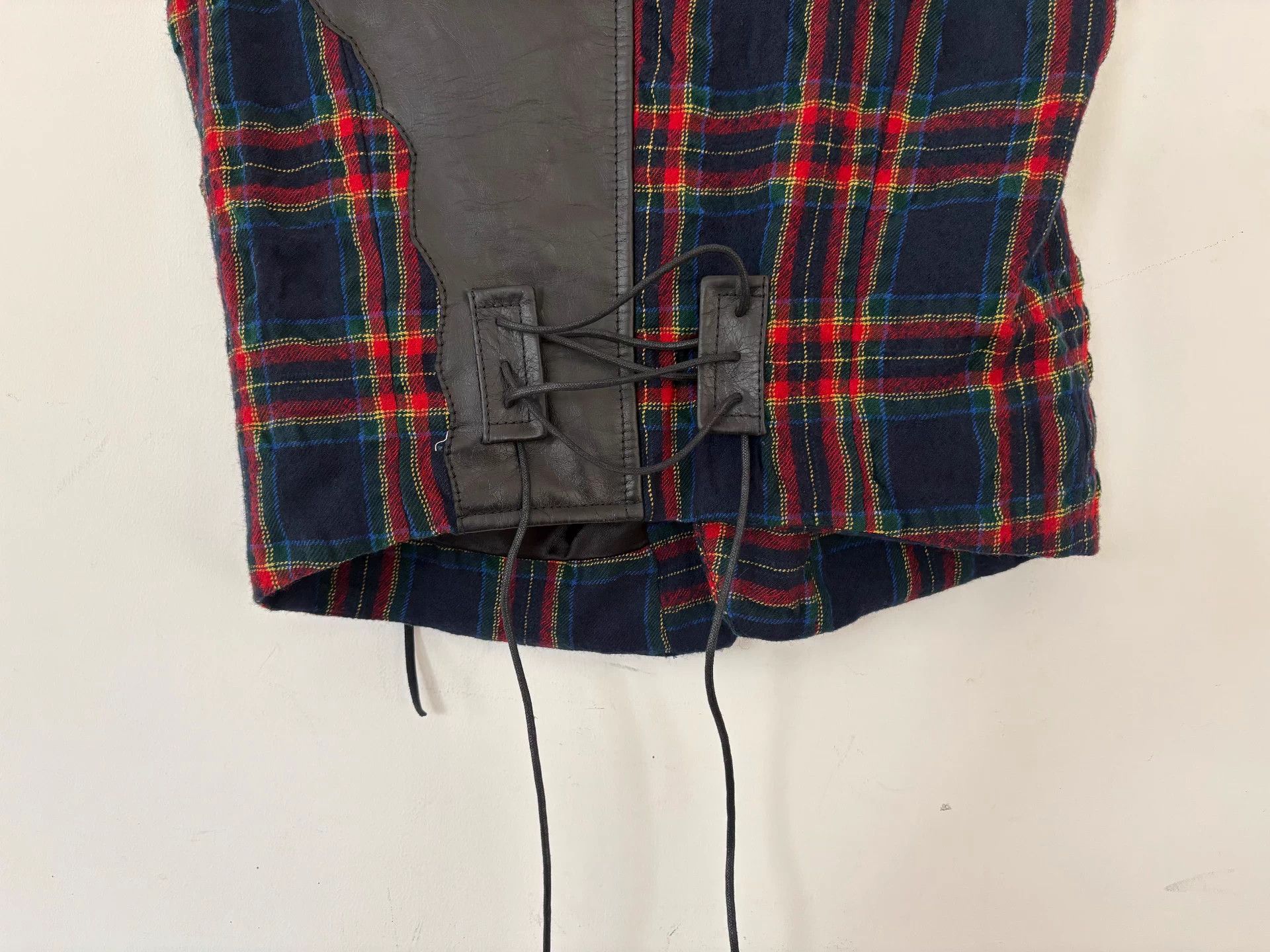 Haider Ackermann Haider Ackermann Fall/Winter 2017 Leather and Check Vest Size US M / EU 48-50 / 2 - 5 Thumbnail