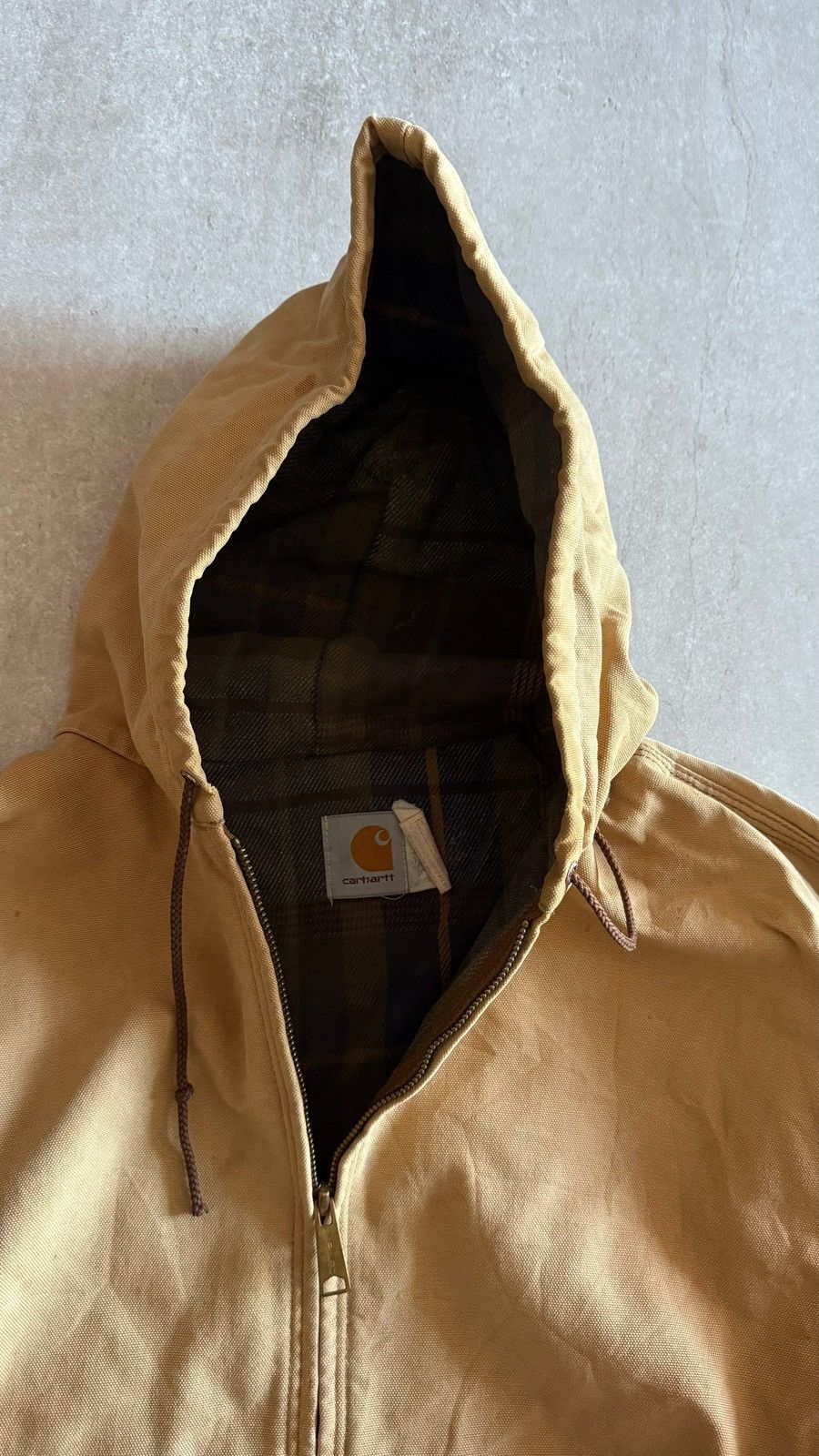Carhartt Carhartt Hooded Jacket (Tan) Size US XL / EU 56 / 4 - 3 Thumbnail