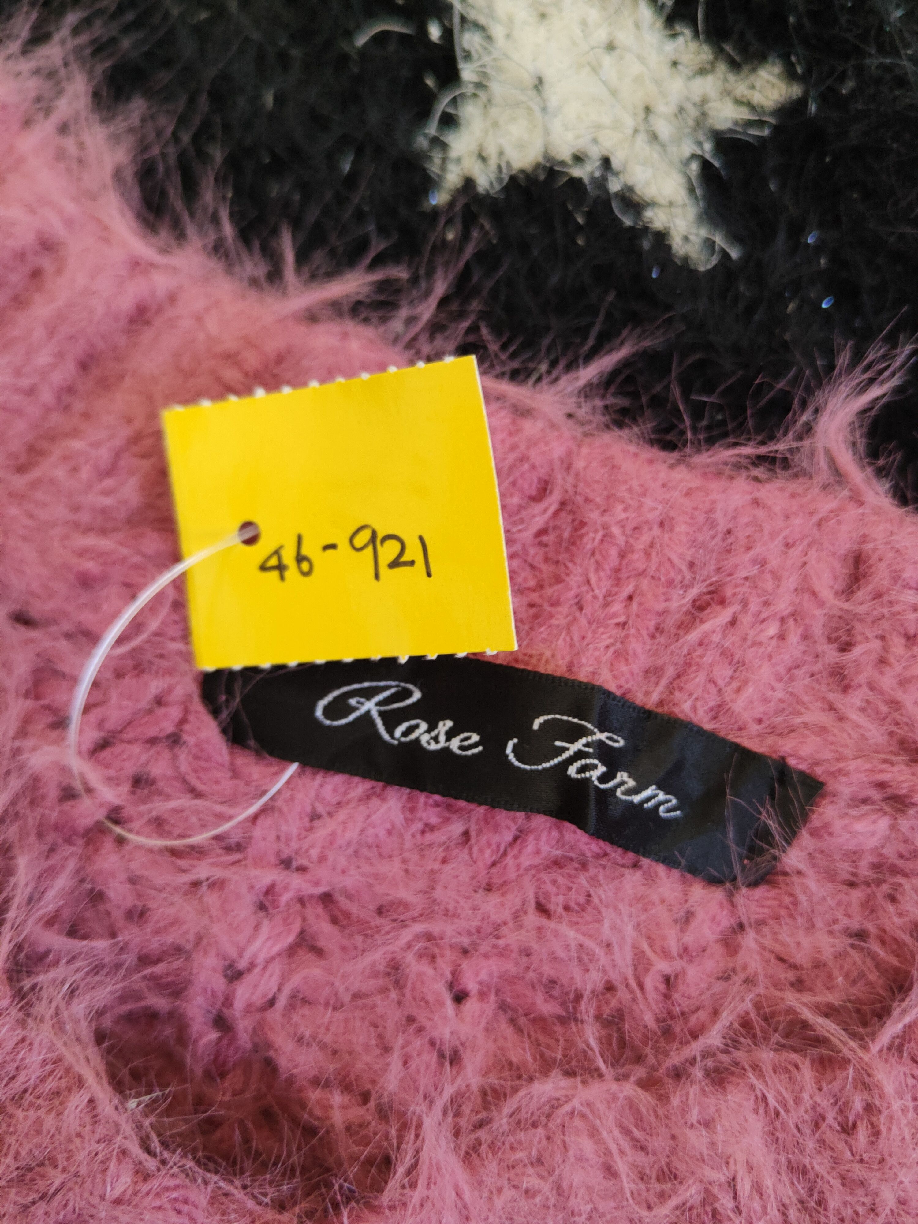 Japanese Brand DL Rose Farm Pink Fur Mohair Knitwear #46-921 Size M / US 6-8 / IT 42-44 - 12 Thumbnail